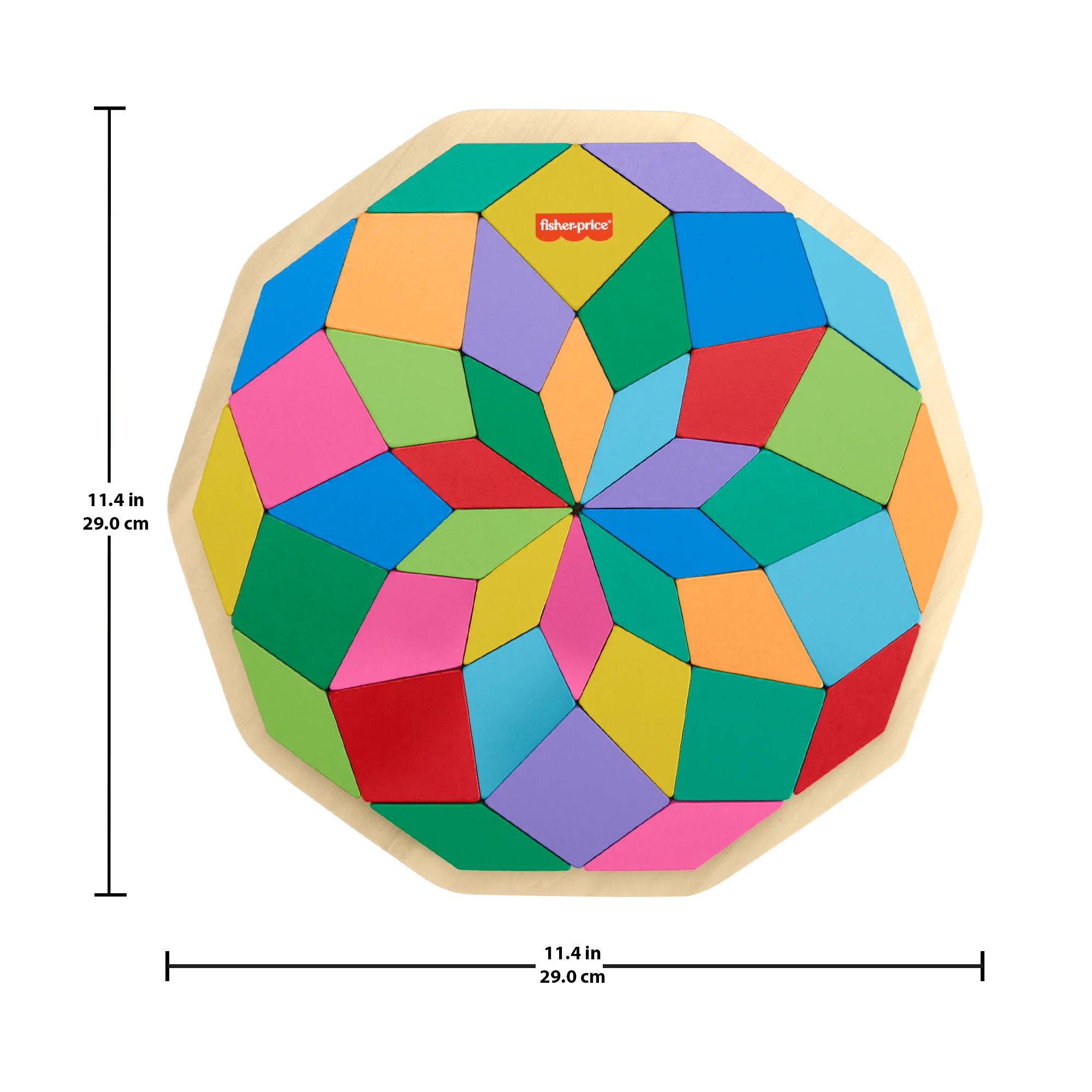 Fisher-Price-Puzzle Mandala En Bois-Puzzle 40 Pièces Motif Géométrique - Image 6