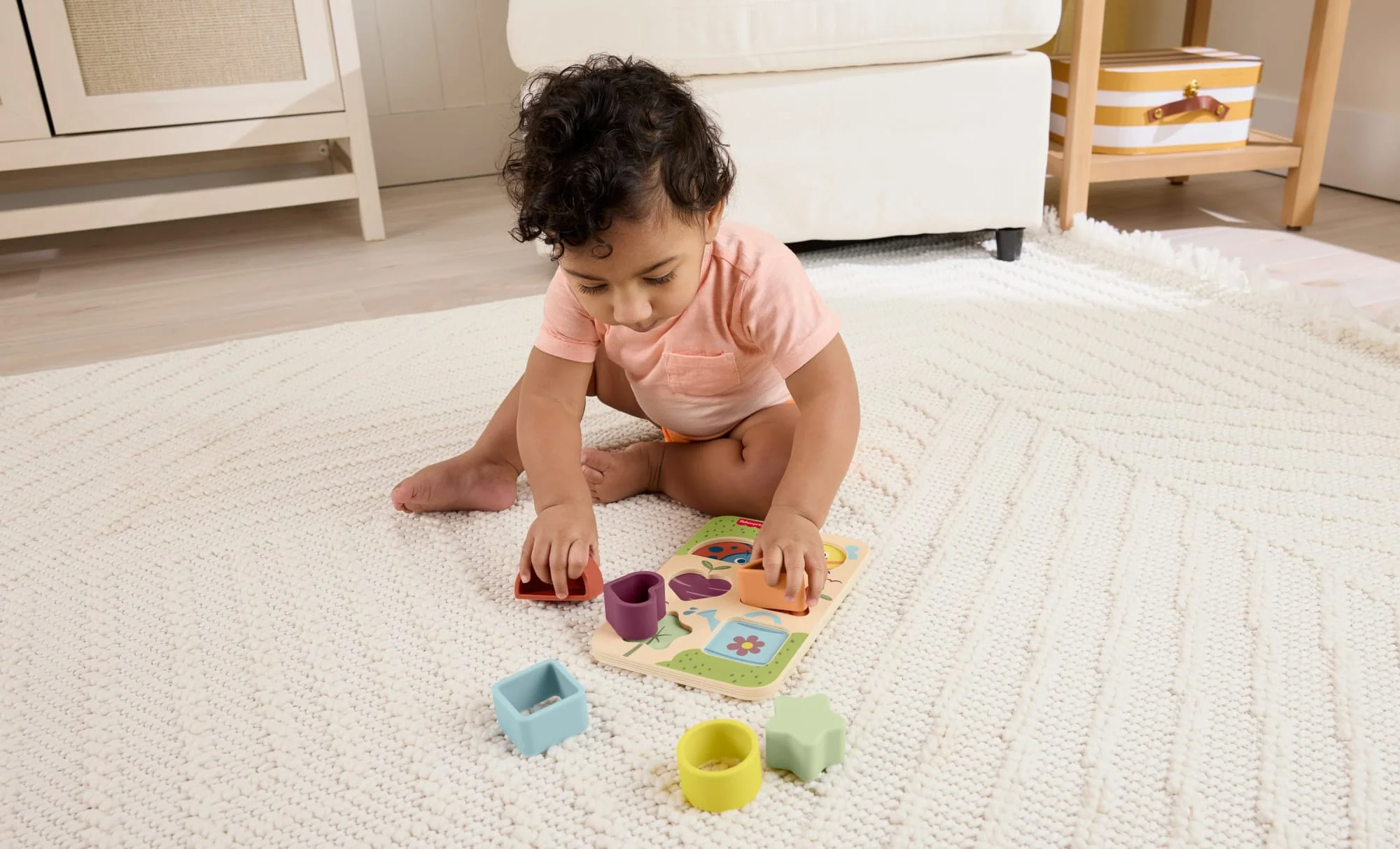 Fisher-Price-Puzzle Triage Et Éveil En Bois Et Silicone-Jouet De Motricité Fine - Image 4