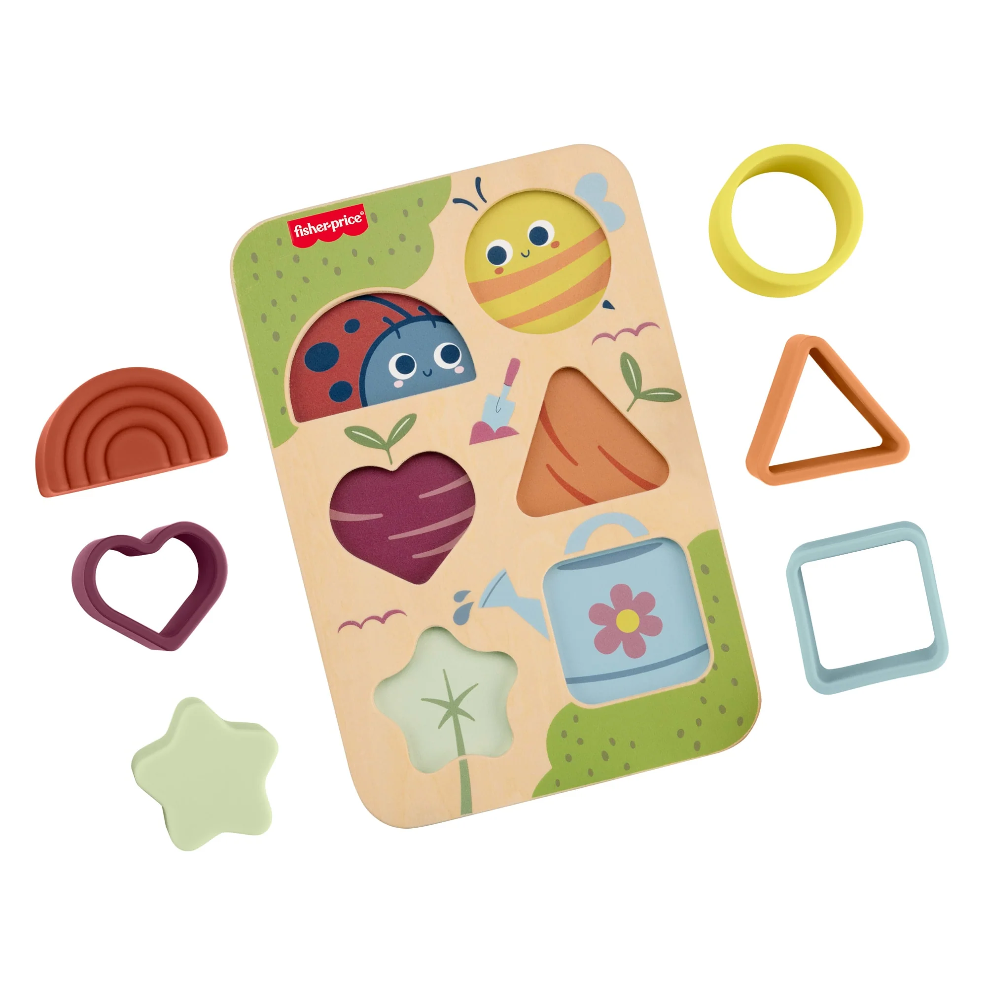 Fisher-Price-Puzzle Triage Et Éveil En Bois Et Silicone-Jouet De Motricité Fine - Image 5