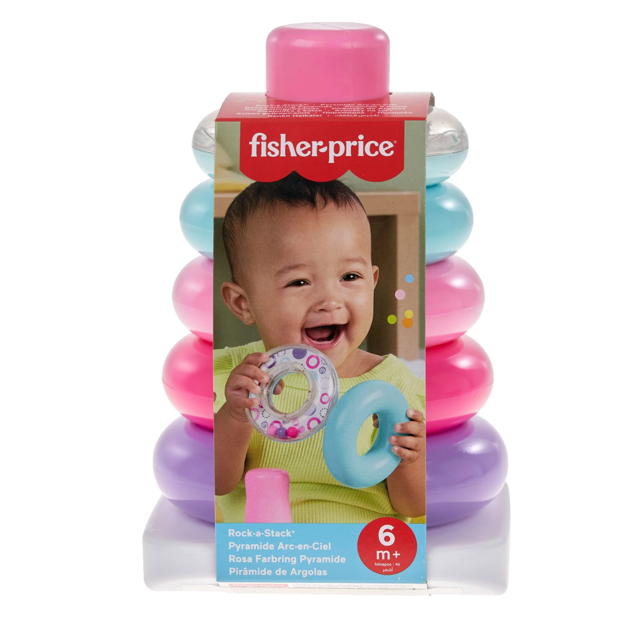 Fisher-Price-Pyramide Arc-En-Ciel-Jouet D’Éveil À Empiler Pour Bébés - Image 6