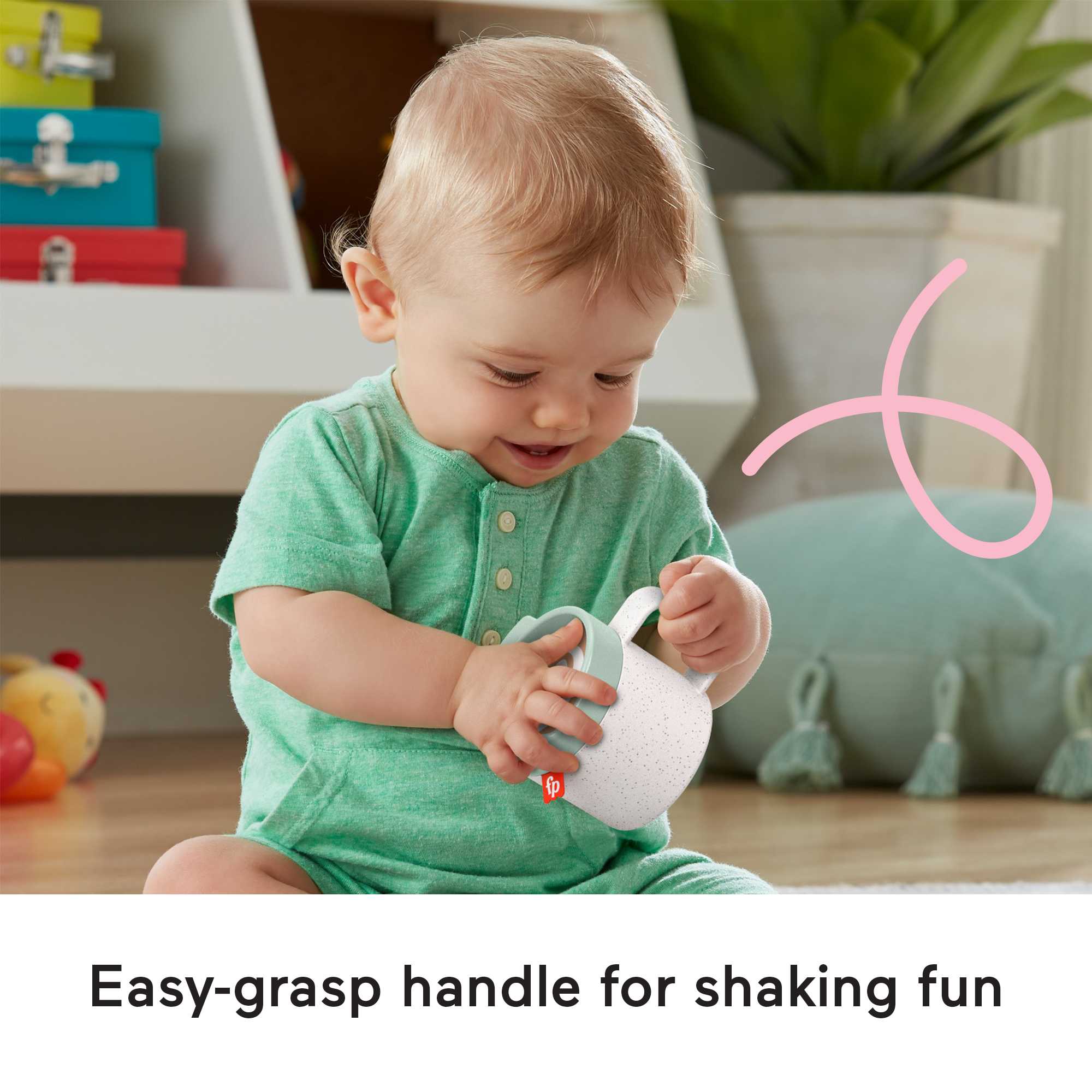 Fisher-Price Rattle A-Latte Coffee Cup Teether - Image 4