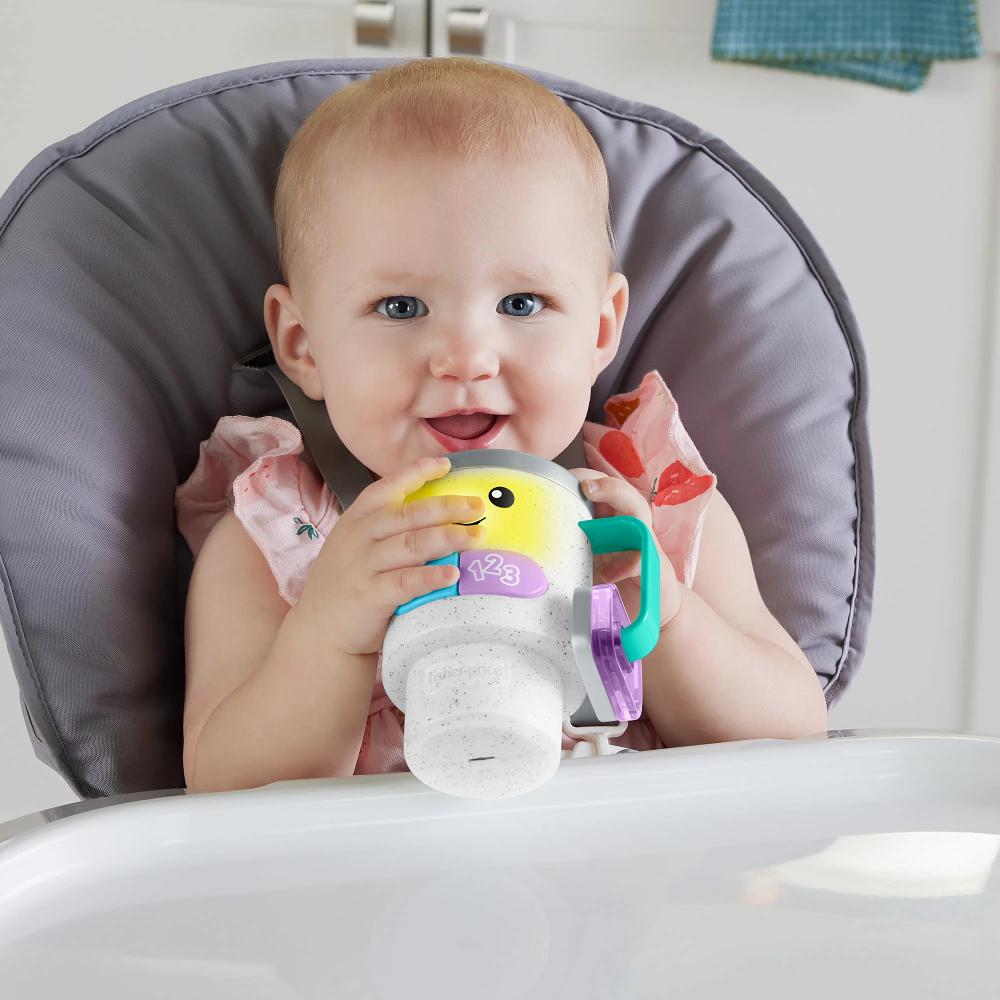 Fisher-Price Ridi & Impara Wake Up & Learn Tazza Da Caffè Giocattolo Per Neonati Con Musica E Luci, Versione Italiana - Image 2