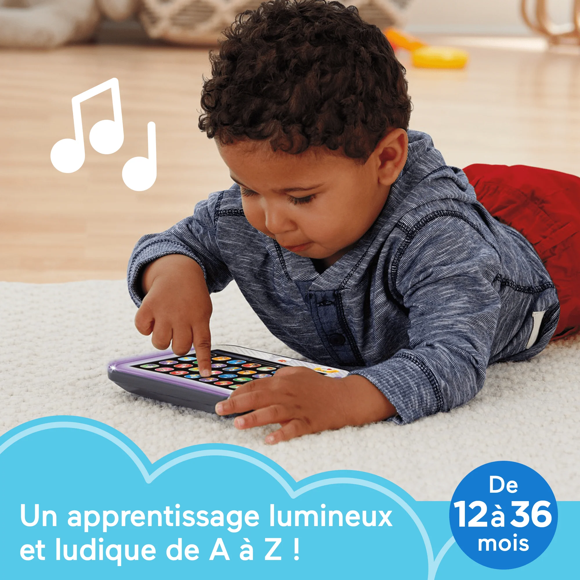 Fisher-Price - Rires & Éveil - Ma Tablette Puppy Pour Un Éveil Progressif - Jouet D'Eveil - 12 Mois Et + - Image 2