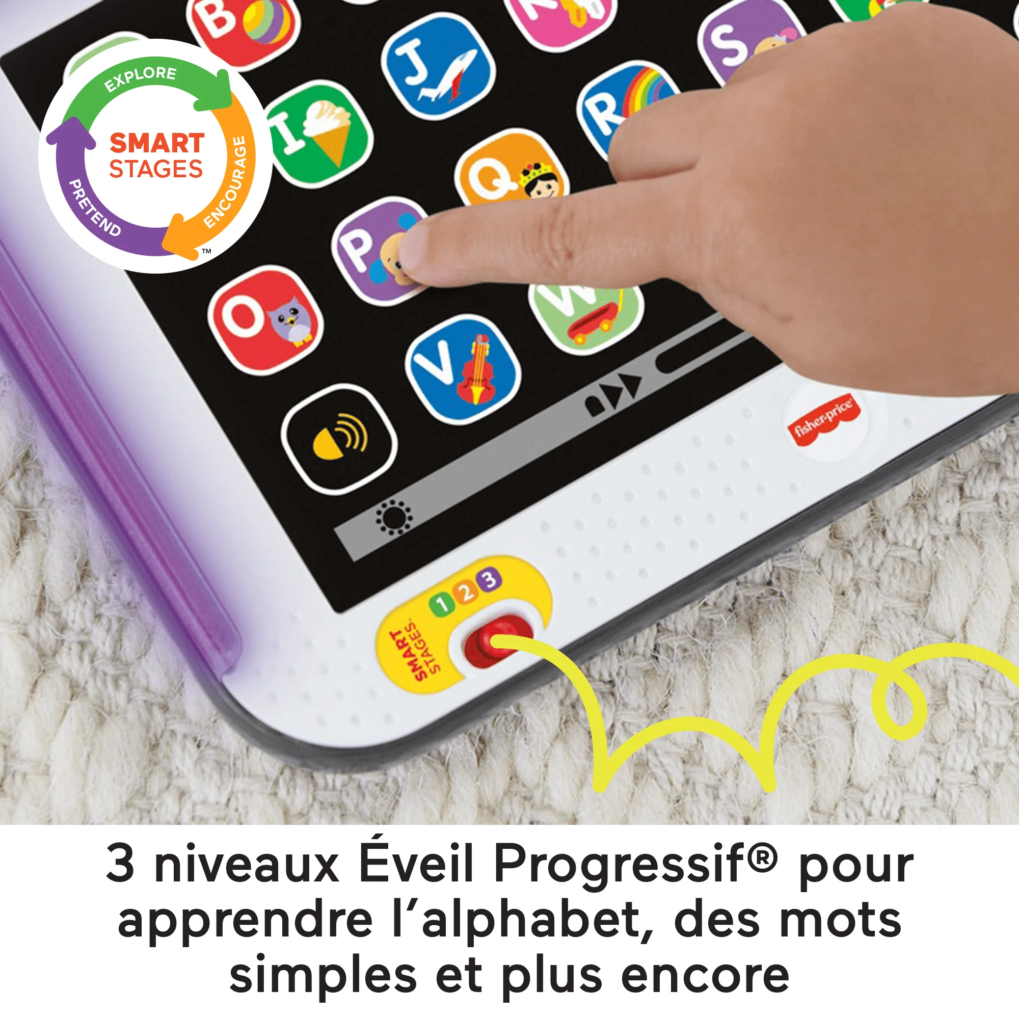 Fisher-Price - Rires & Éveil - Ma Tablette Puppy Pour Un Éveil Progressif - Jouet D'Eveil - 12 Mois Et + - Image 3