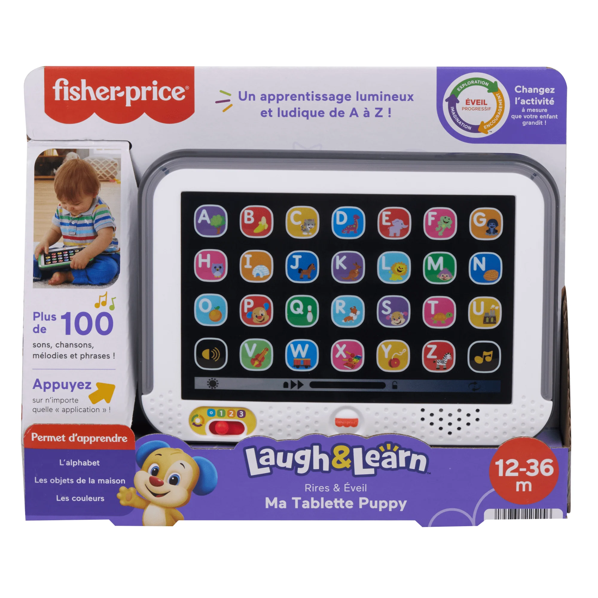 Fisher-Price - Rires & Éveil - Ma Tablette Puppy Pour Un Éveil Progressif - Jouet D'Eveil - 12 Mois Et + - Image 6