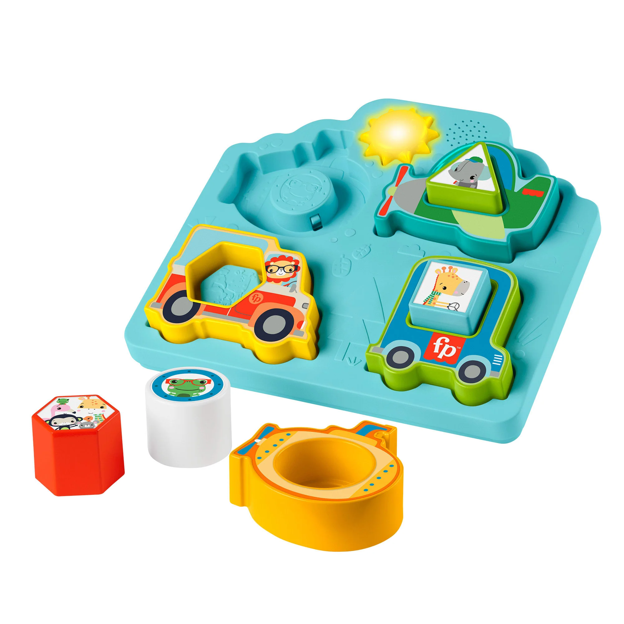 Fisher-Price Juguete Con Formas Y Sonidos Puzzle De Vehículos