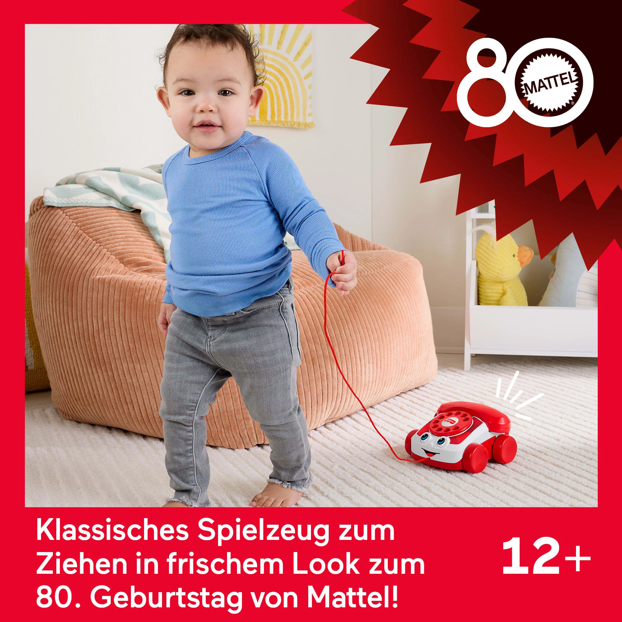 Fisher-Price Rotes Plappertelefon, Für Babys Und Kleinkinder, Mattel 80-Jährige Jubiläumsedition - Image 2