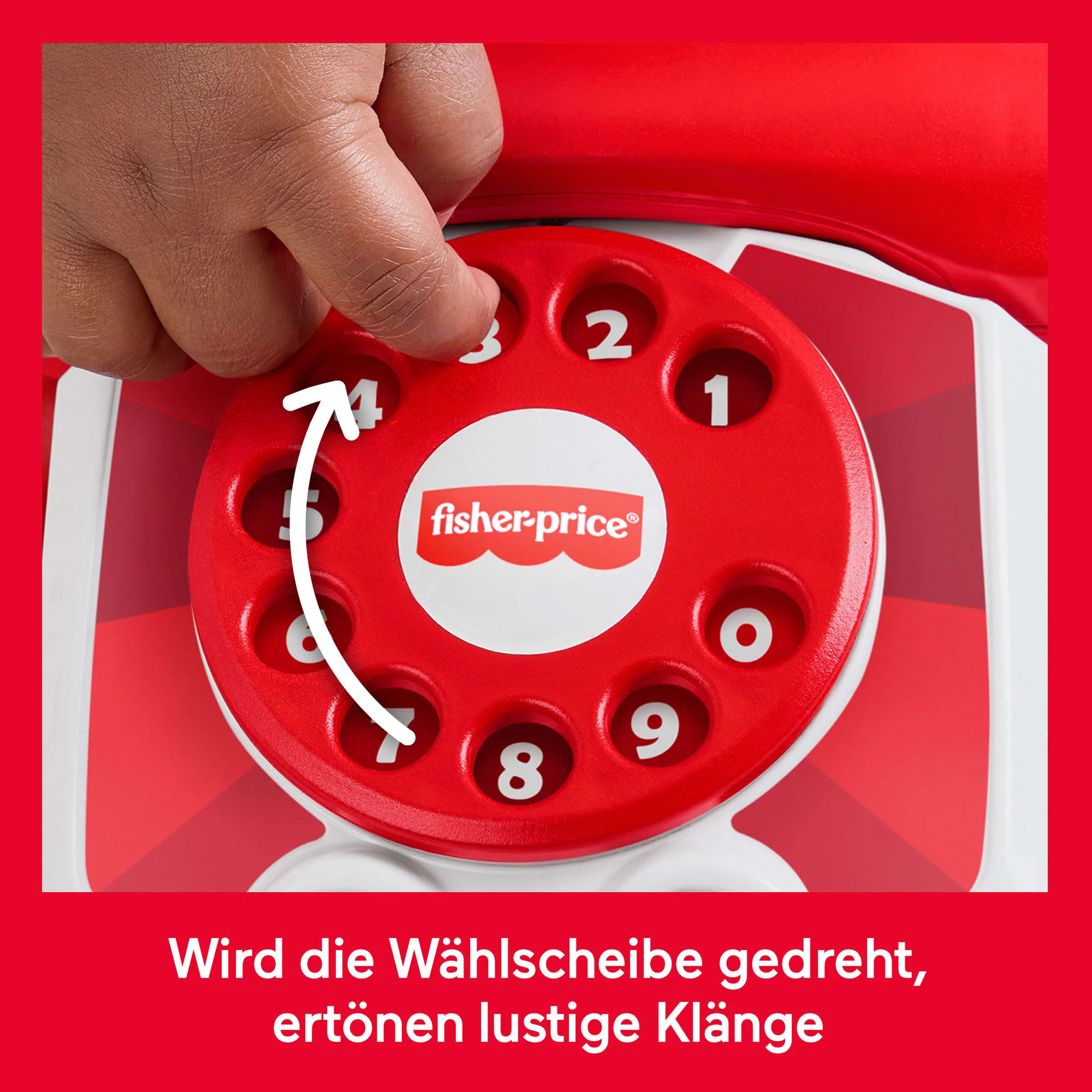 Fisher-Price Rotes Plappertelefon, Für Babys Und Kleinkinder, Mattel 80-Jährige Jubiläumsedition - Image 3
