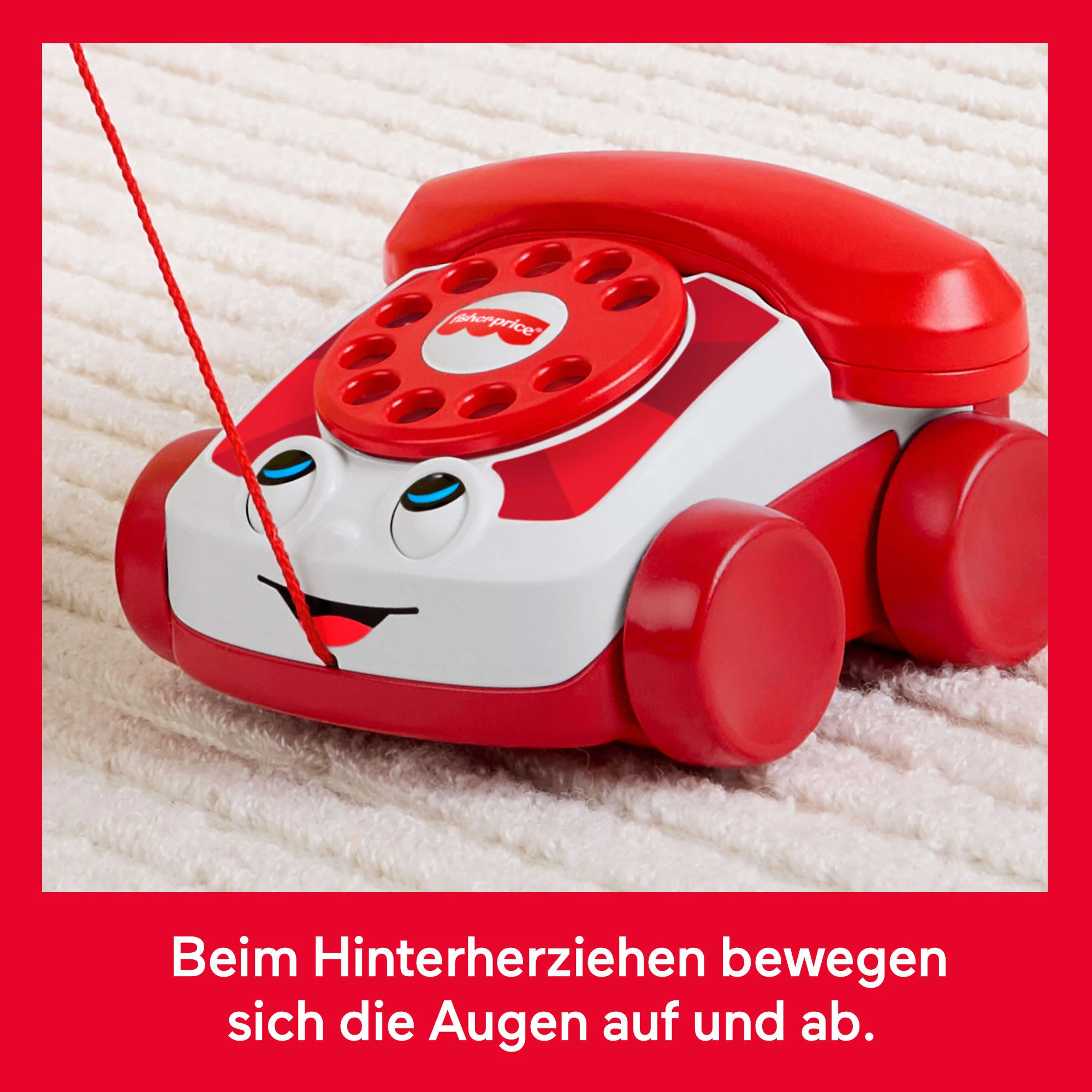 Fisher-Price Rotes Plappertelefon, Für Babys Und Kleinkinder, Mattel 80-Jährige Jubiläumsedition - Image 4