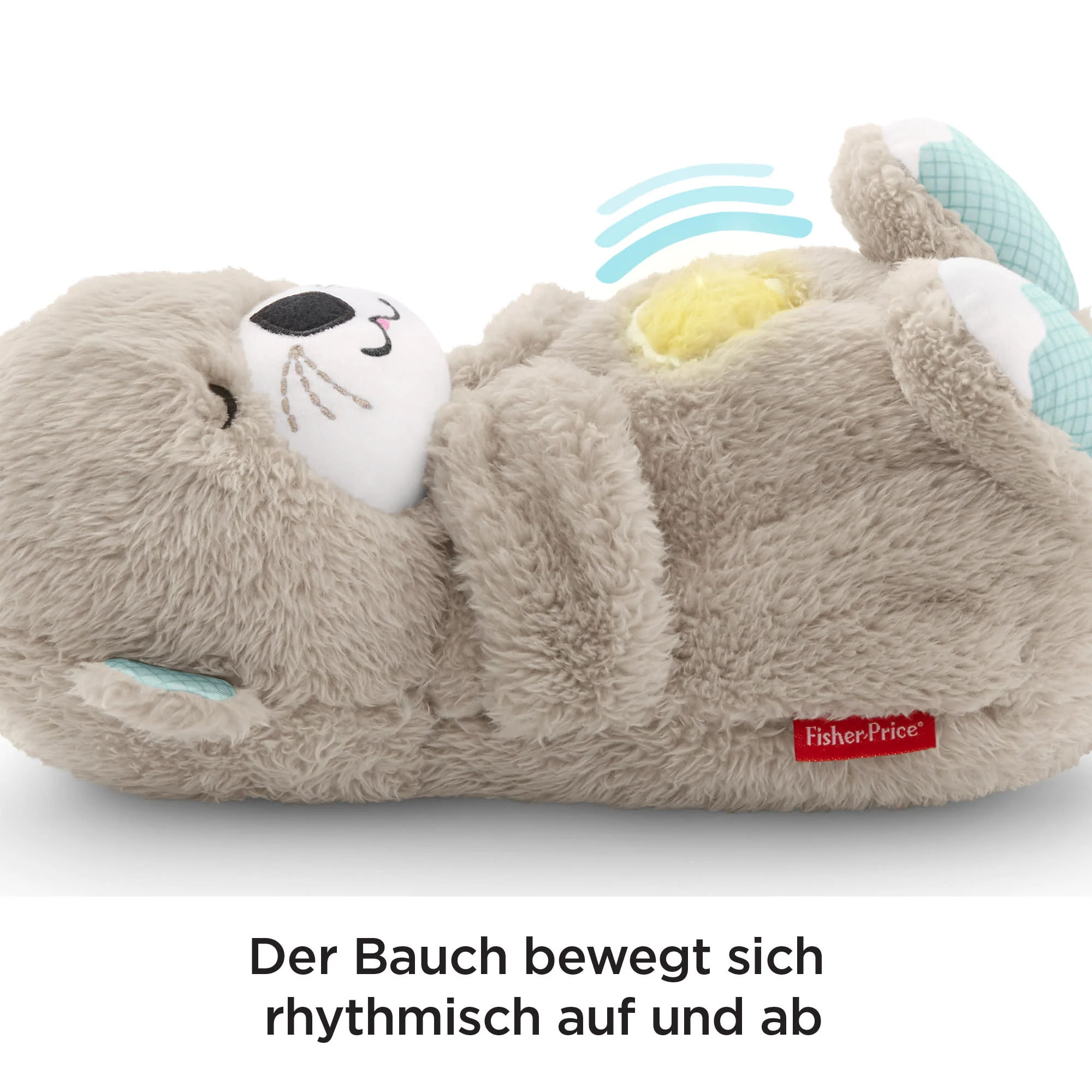 Fisher-Price Schlummer-Otter, Plüsch-Tier Baby, Spieluhr, Kuscheltier - Image 3
