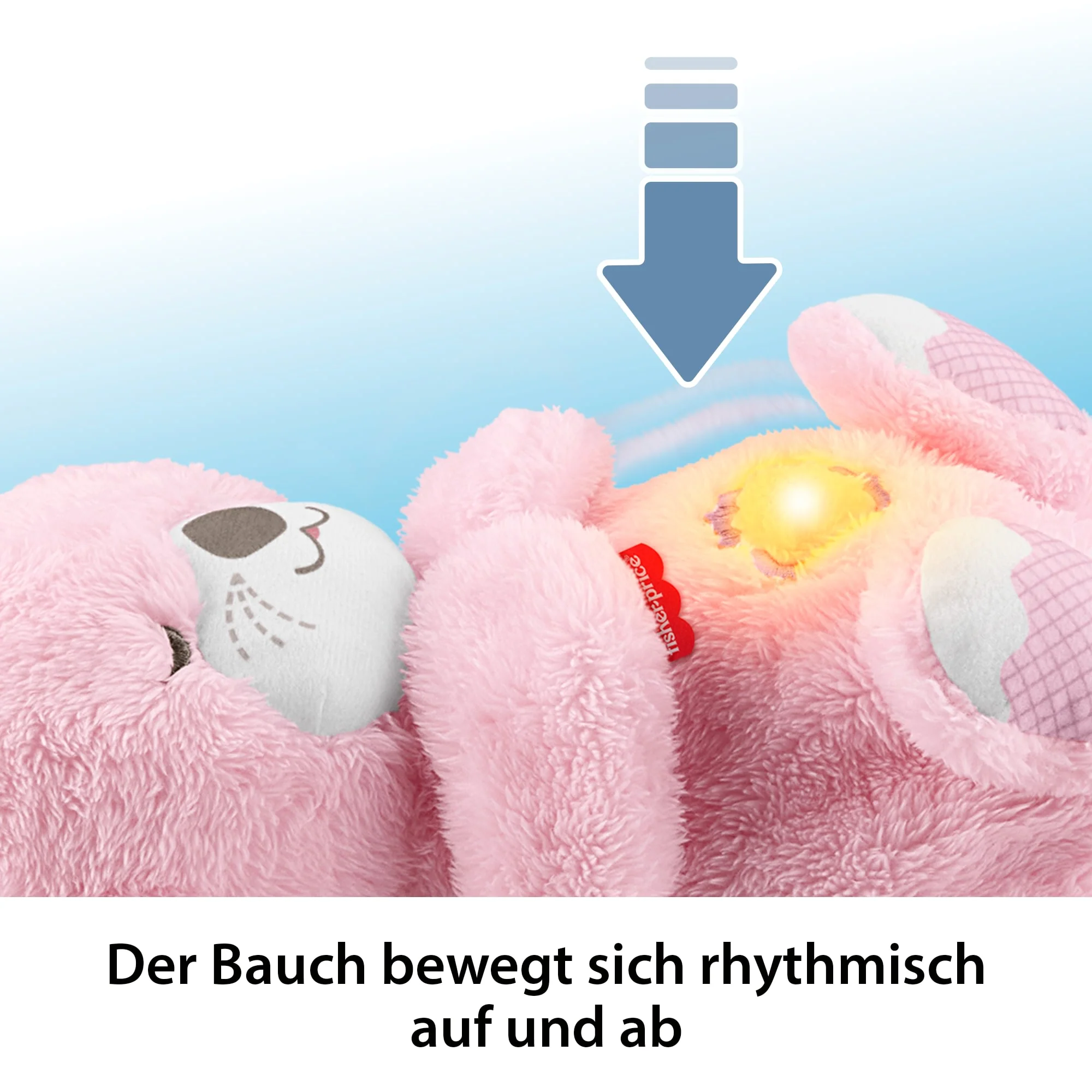 Fisher-Price Schlummer-Otter, Pinkes Plüschspielzeug Für Babys, Spieluhr Mit Atembewegungen - Image 3