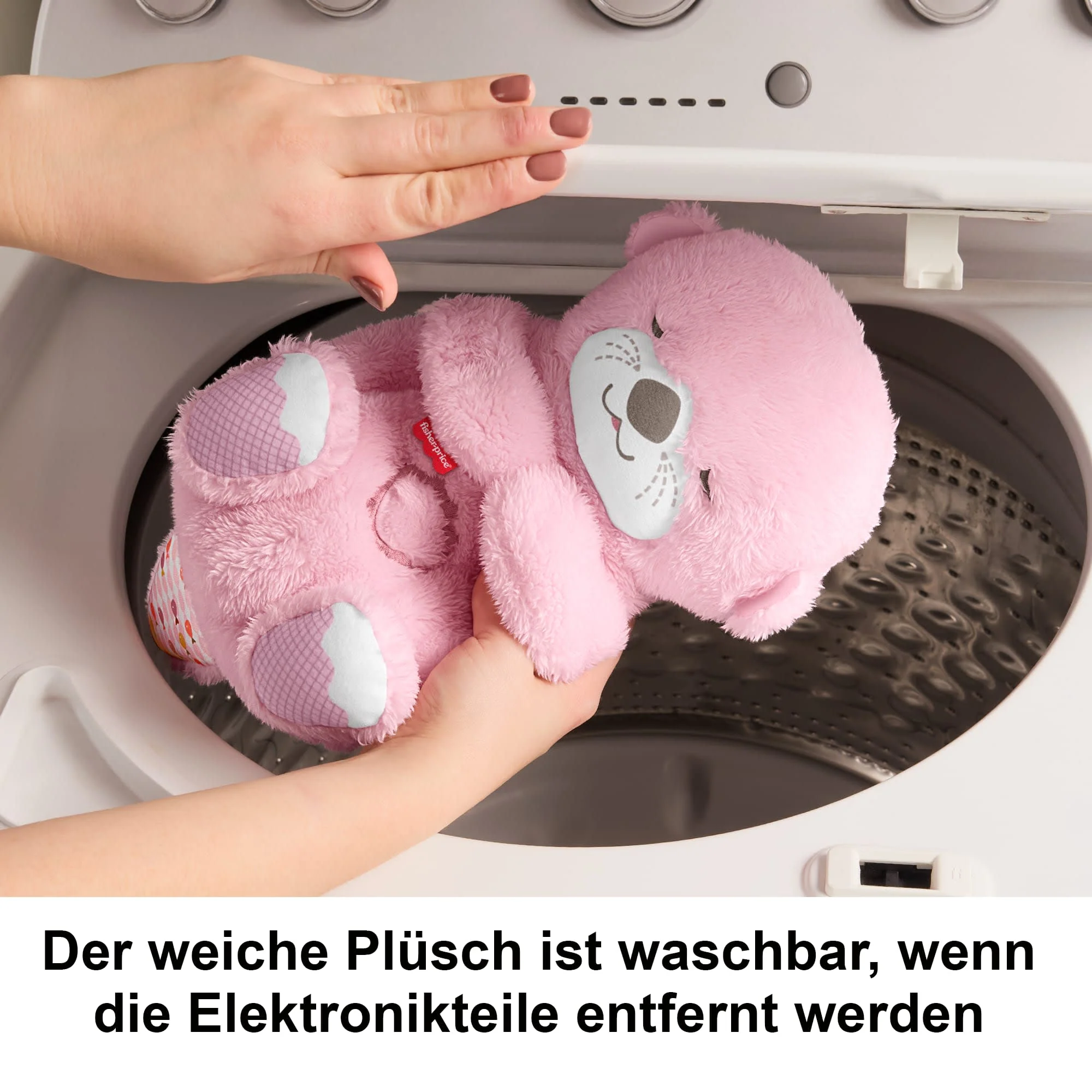Fisher-Price Schlummer-Otter, Pinkes Plüschspielzeug Für Babys, Spieluhr Mit Atembewegungen - Image 5