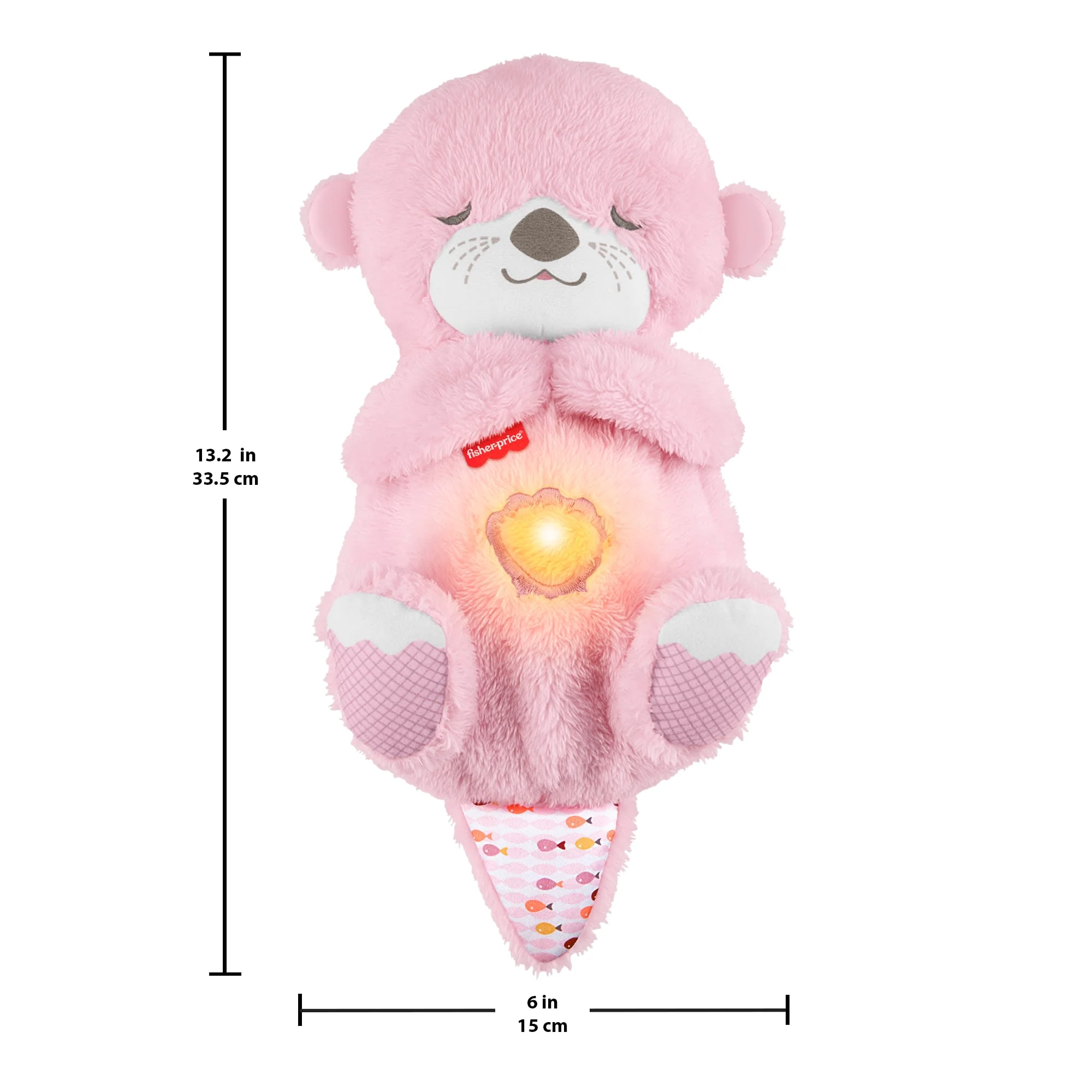 Fisher-Price Schlummer-Otter, Pinkes Plüschspielzeug Für Babys, Spieluhr Mit Atembewegungen - Image 6
