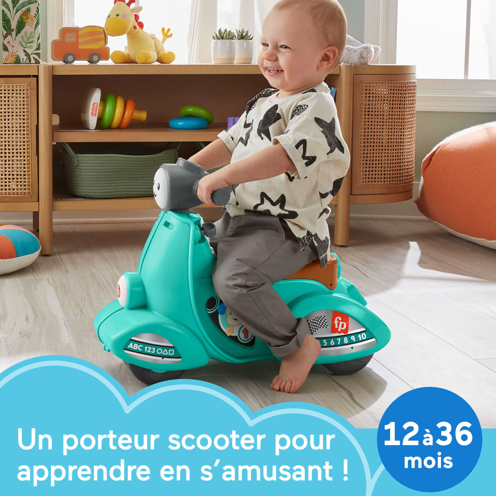 Fisher-Price-Scooter Éveil Progressif-Porteur Version Multilingue - Image 2