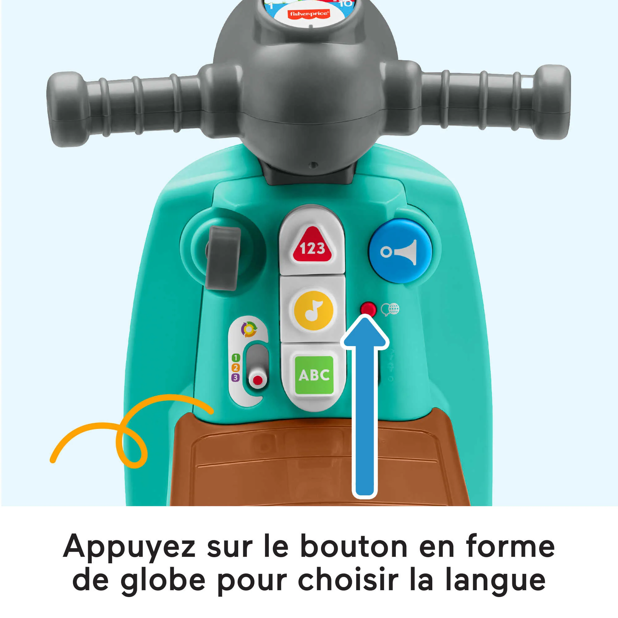 Fisher-Price-Scooter Éveil Progressif-Porteur Version Multilingue - Image 3