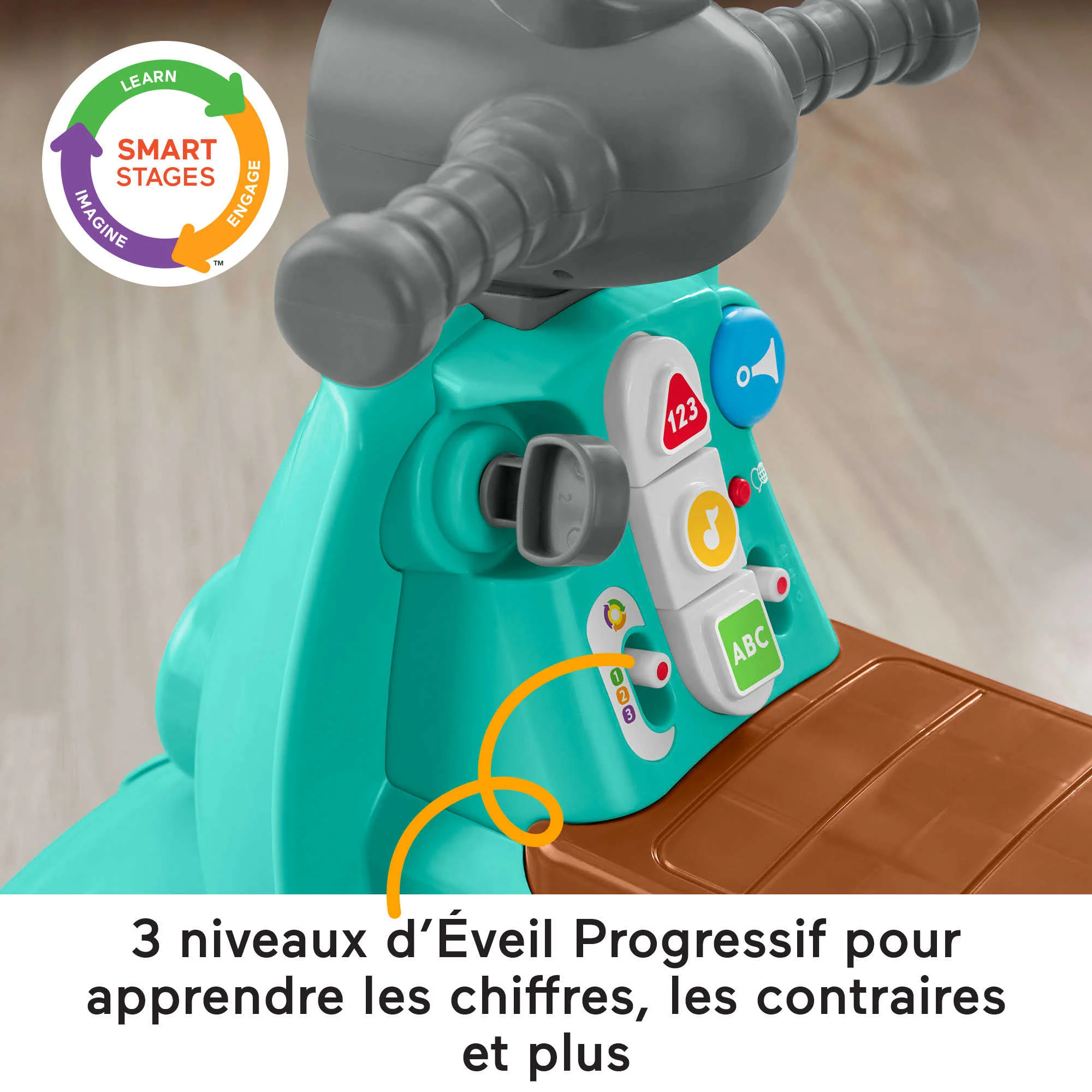Fisher-Price-Scooter Éveil Progressif-Porteur Version Multilingue - Image 4