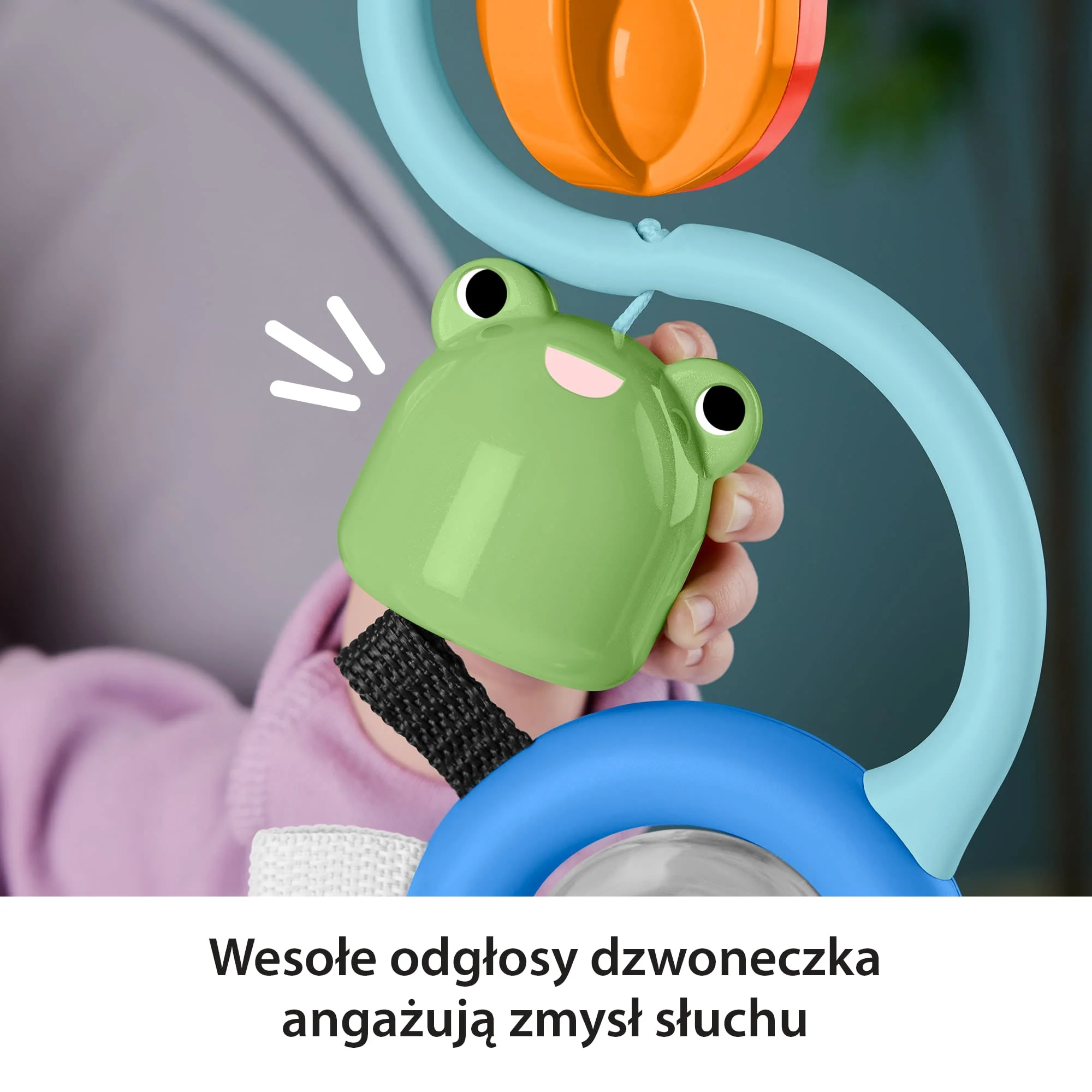 Fisher-Price Sensoryczna zabawka z przyssawką – Wesołe odgłosy Aktywizująca zabawka dla niemowląt 3 mies.+ - Image 3