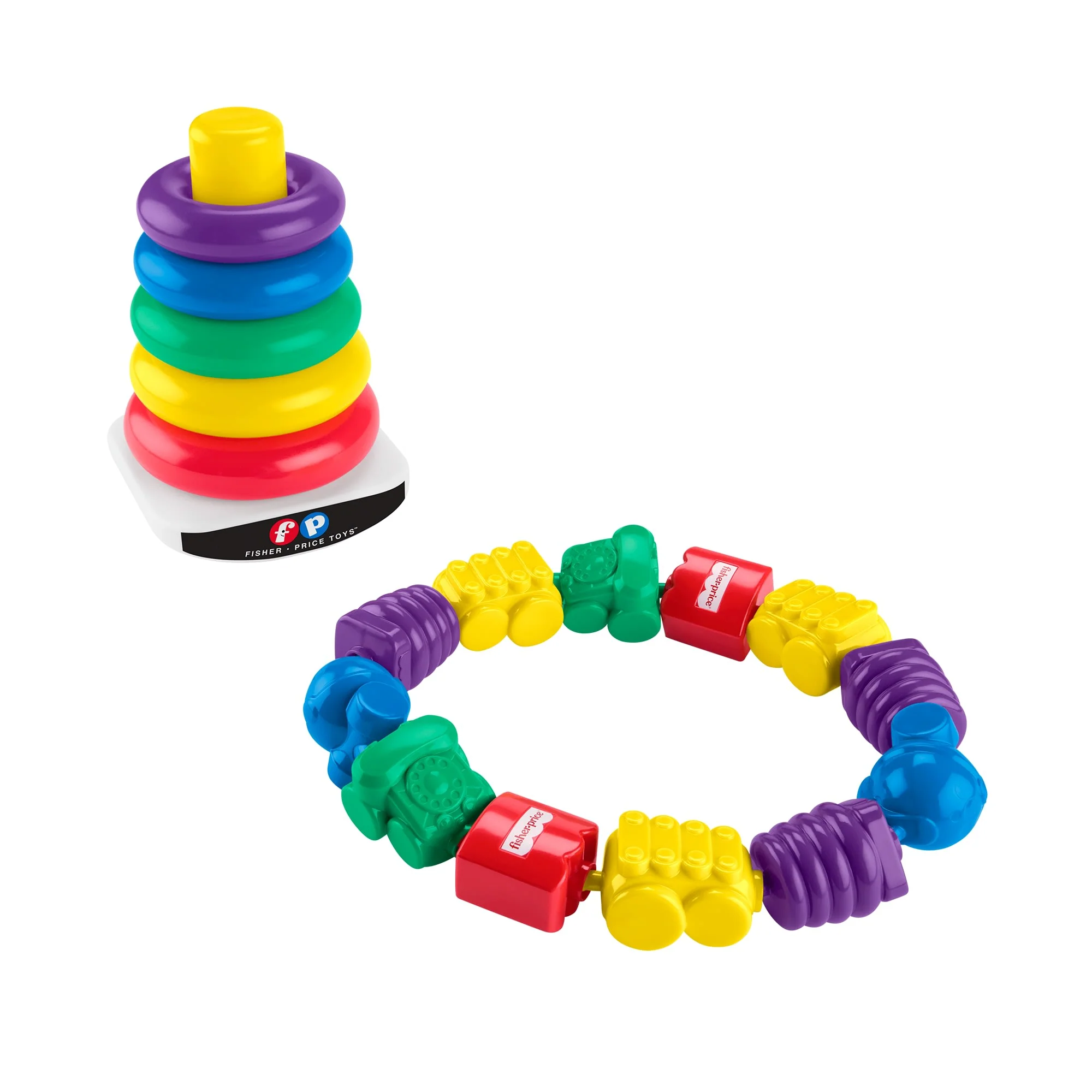 Fisher-Price Baby-Spielzeug Farbring-Pyramide Und Perlen Zum Zusammenstecken Set, Mattel Replay The Classics Kollektion - Image 5