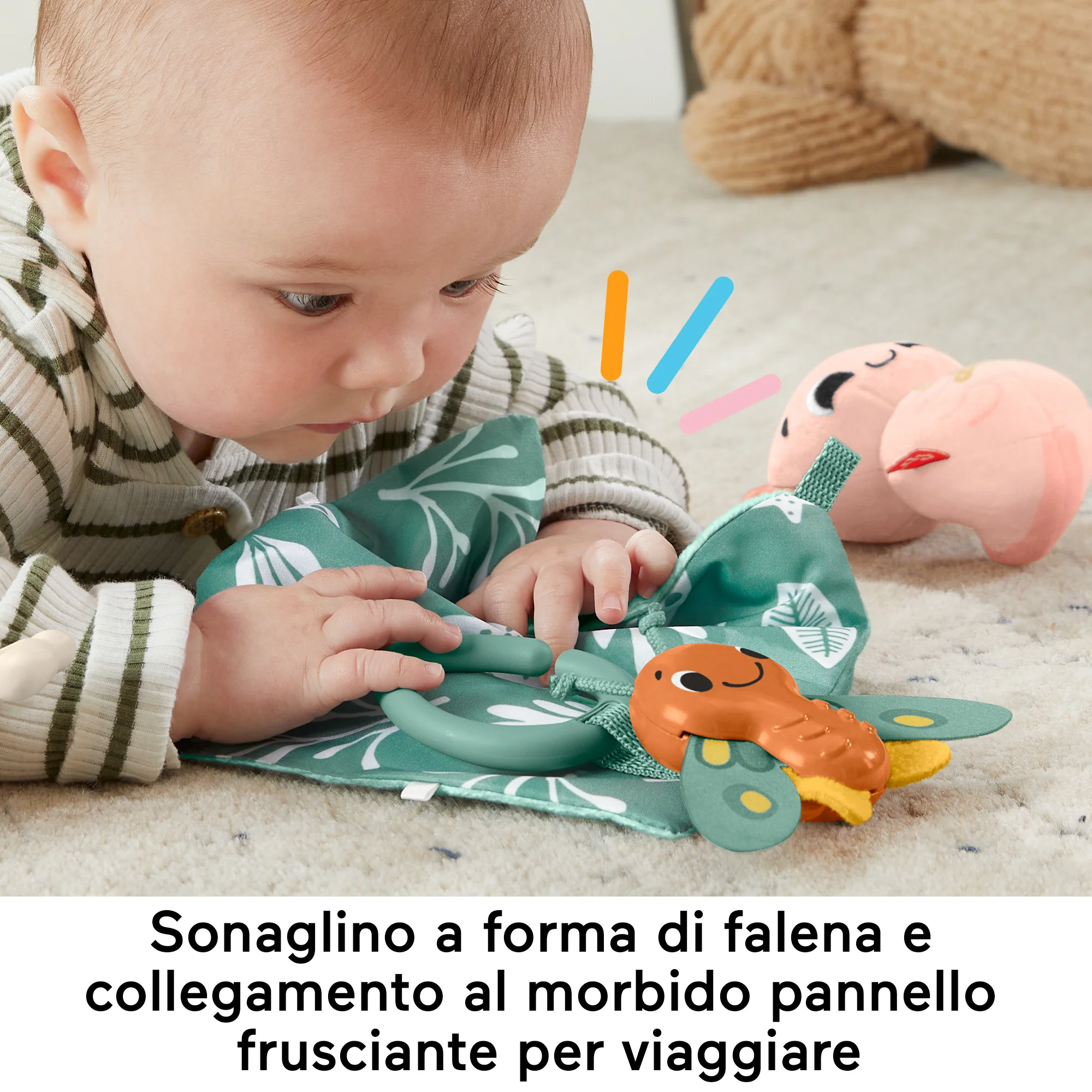 Fisher Price Set Regalo Mille Sensi, 4 Giocattoli Sensoriali Per Neonati Con Stimolanti Attività Per La Motricità - Image 5