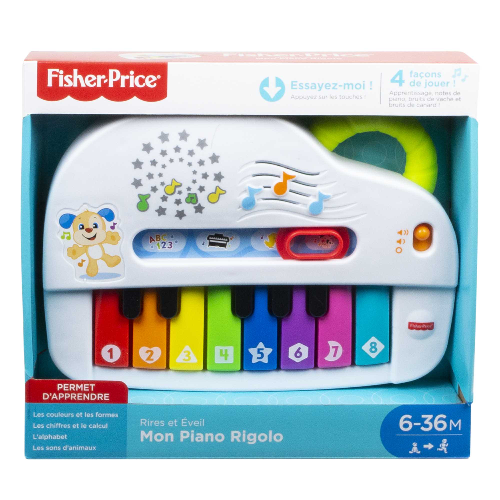 Fisher-Price Silly Sounds Light-Up Piano Toy - French Edition - Image 5