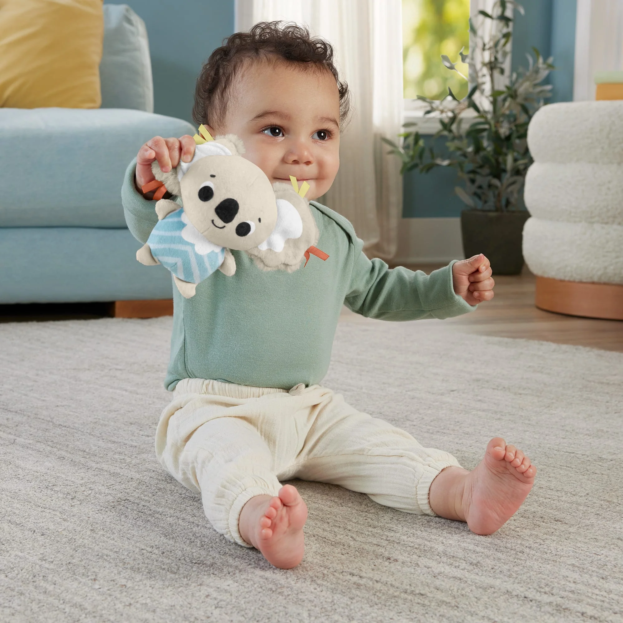 Fisher-Price Simply Senses Gym Voor Baby'S Activiteitenmat Met 6 Zintuiglijke Speeltjes - Image 4