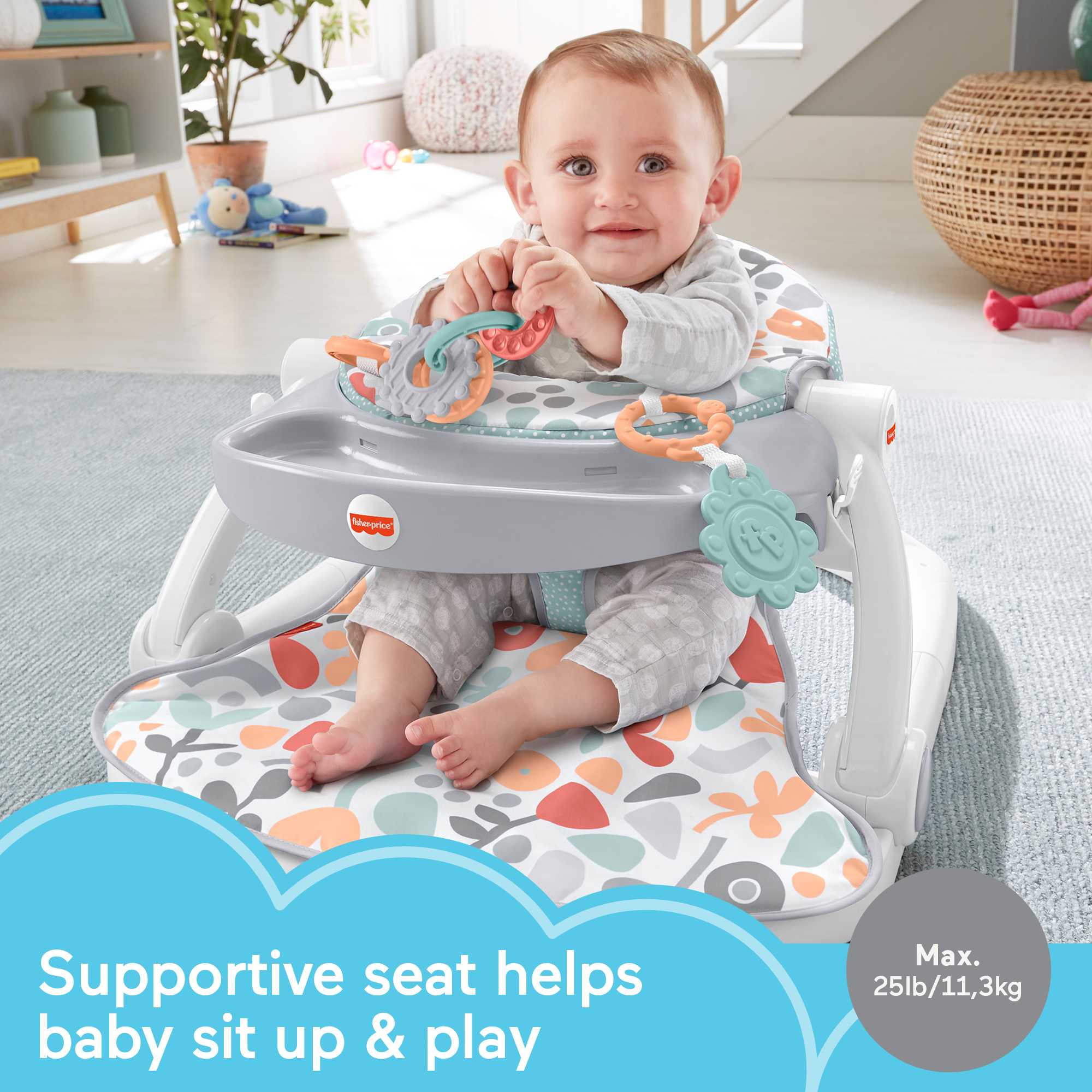 Fisher-Price Sit-Me-Up Floor Seat With Tray - Image 2