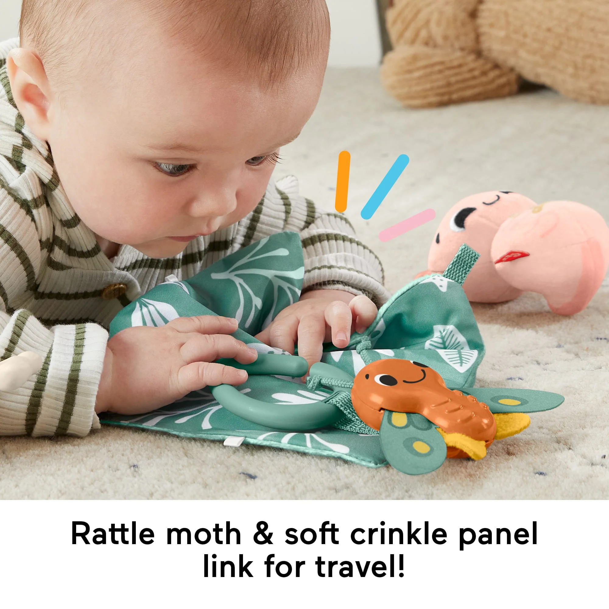 Fisher Price So Many Senses Gift Set, 4 Baby Sensory Toys With Fine Motor Activities - Image 5