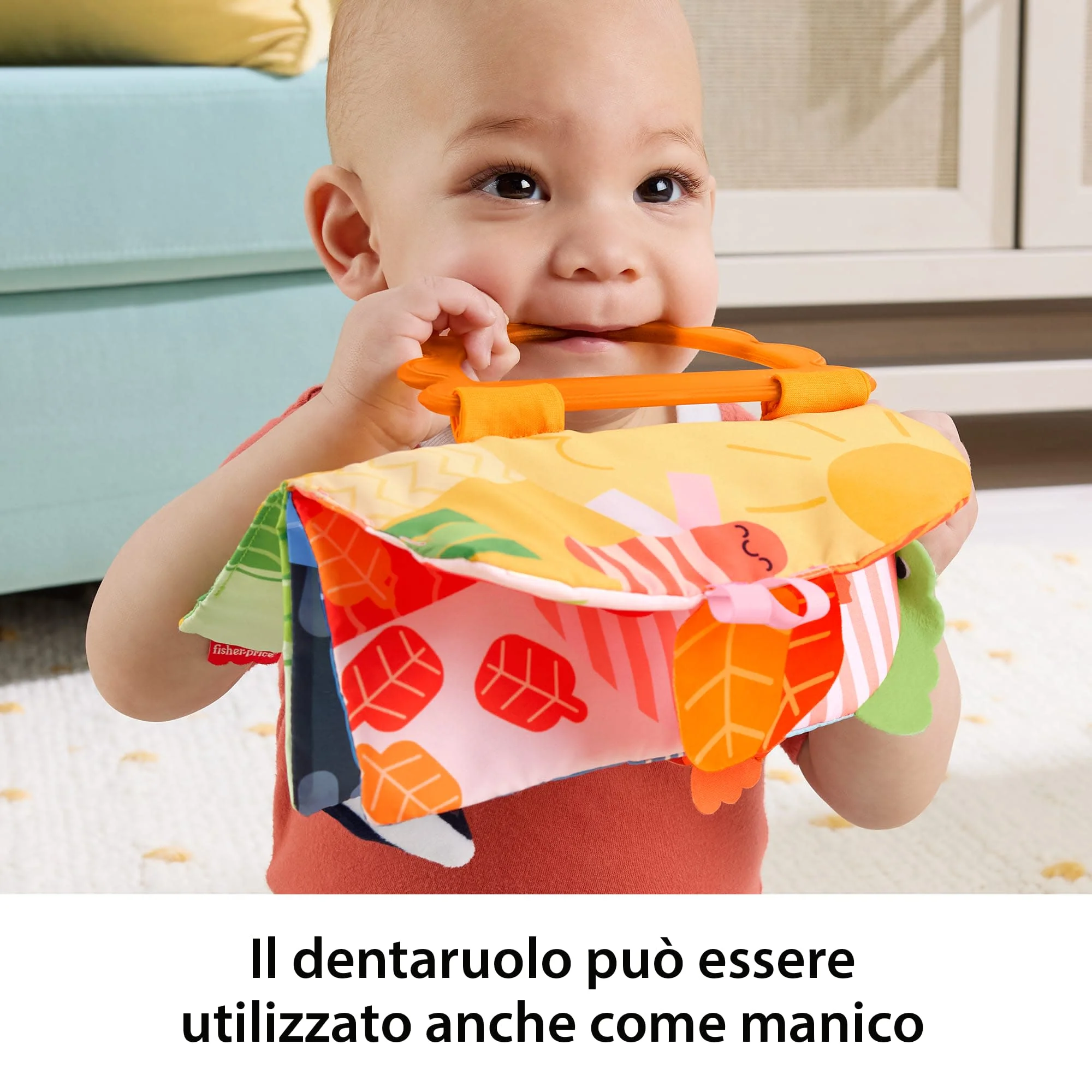 Fisher-Price Soffice Libro Stagioni Sensoriali, Libro Attività Per Il Gioco Distesi A Pancia in Giù Per Neonati Sin Da 0 Mesi - Image 4