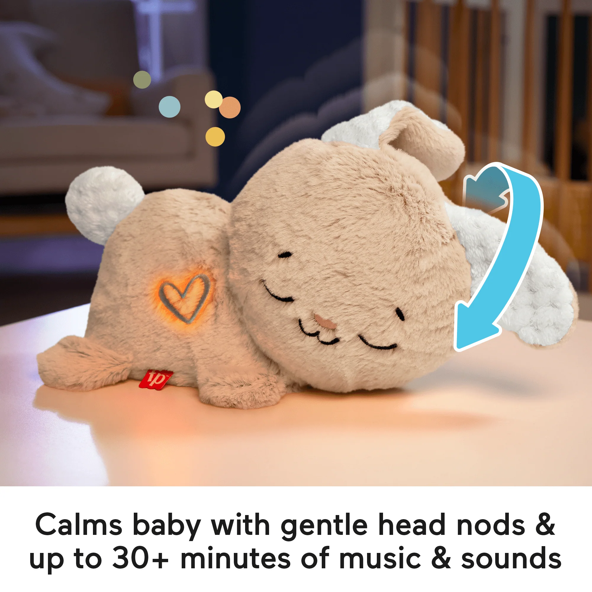 Fisher-Price Soothe & Settle Bunny Plush Baby Toy & Customizable Sound Machine With Motion - Image 3