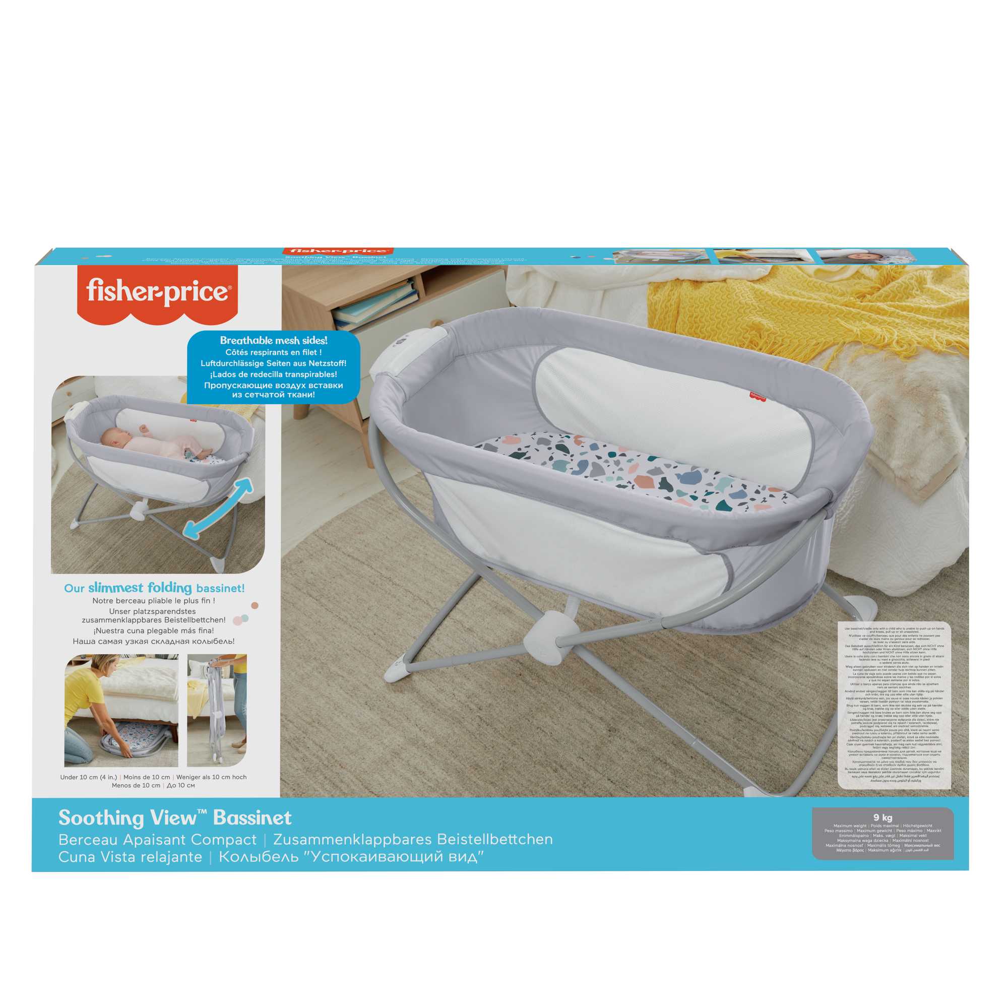Fisher-Price Soothing View Bassinet Cradle For Infants - Image 6