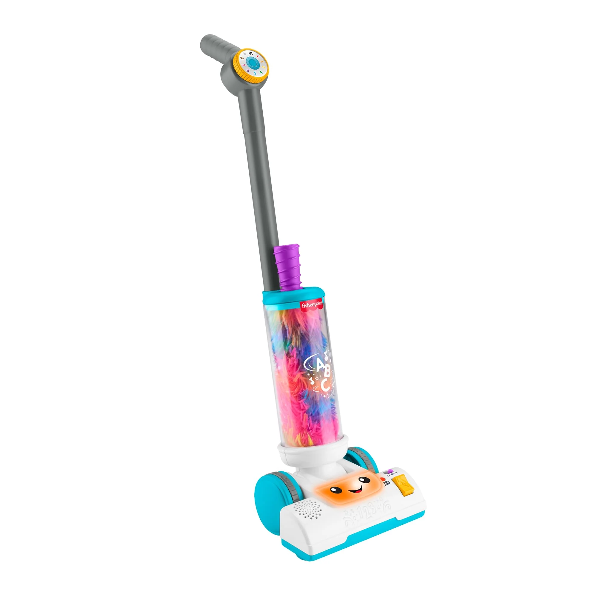 Fisher-Price Leerplezier 2-In-1 Stofzuiger, Muzikaal Leerzaam Speelgoed Voor Peuters, Versie Met Meerdere Talen