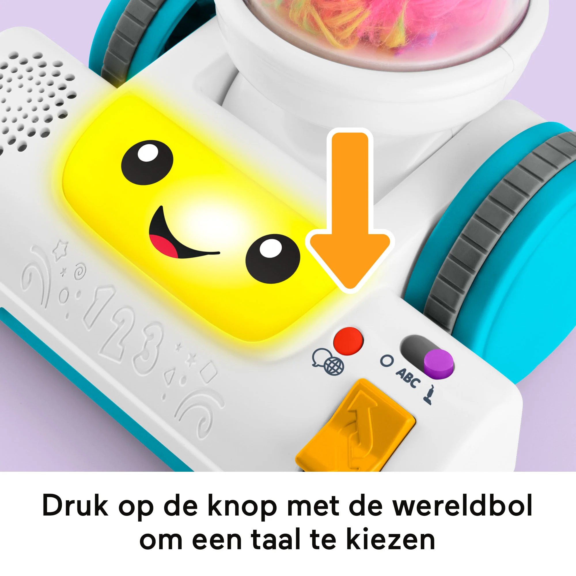 Fisher-Price Leerplezier 2-In-1 Stofzuiger, Muzikaal Leerzaam Speelgoed Voor Peuters, Versie Met Meerdere Talen - Image 3