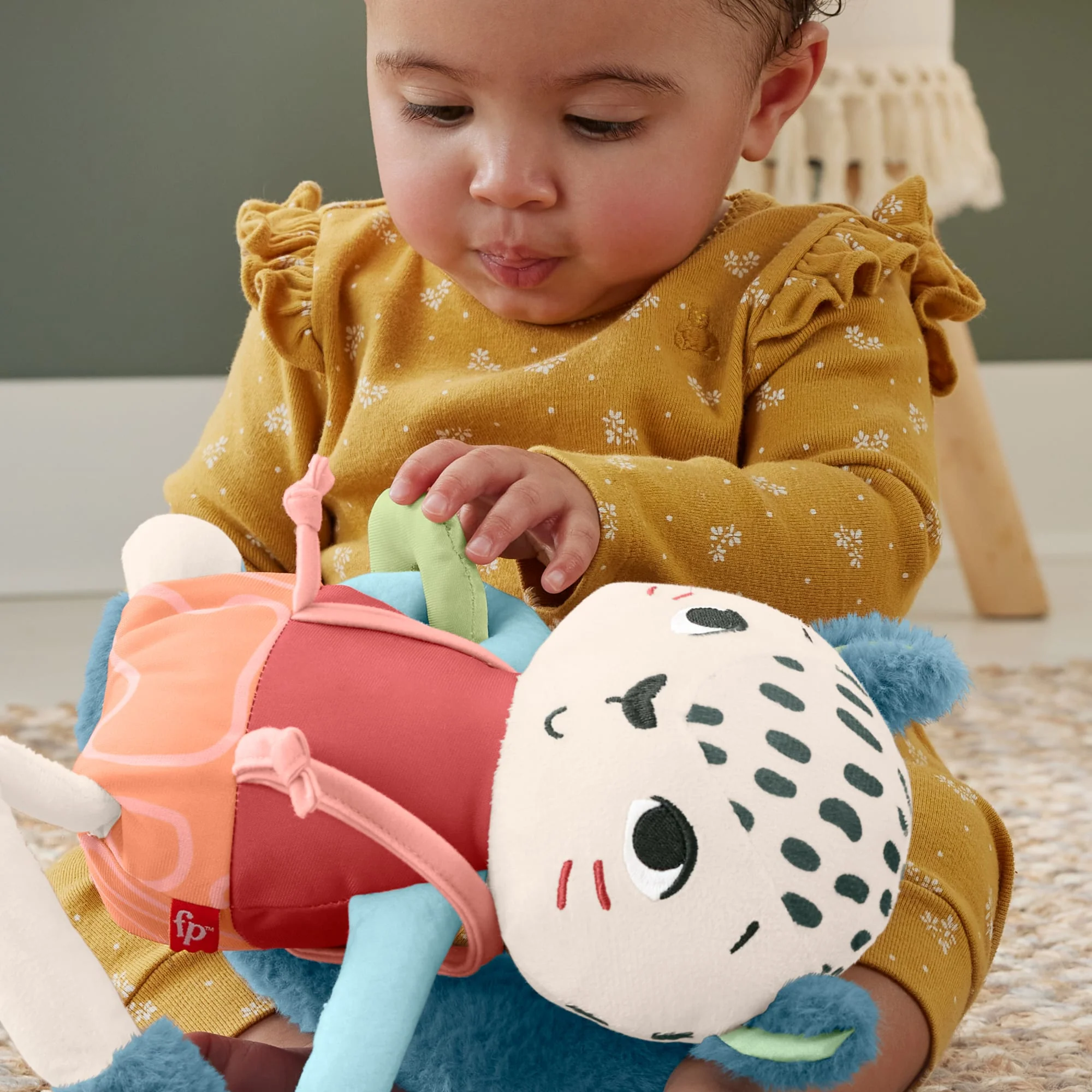 Fisher-Price Planet Friends Stipplezier Sneeuwluipaard Baby Zintuiglijk Speelgoed - Image 3