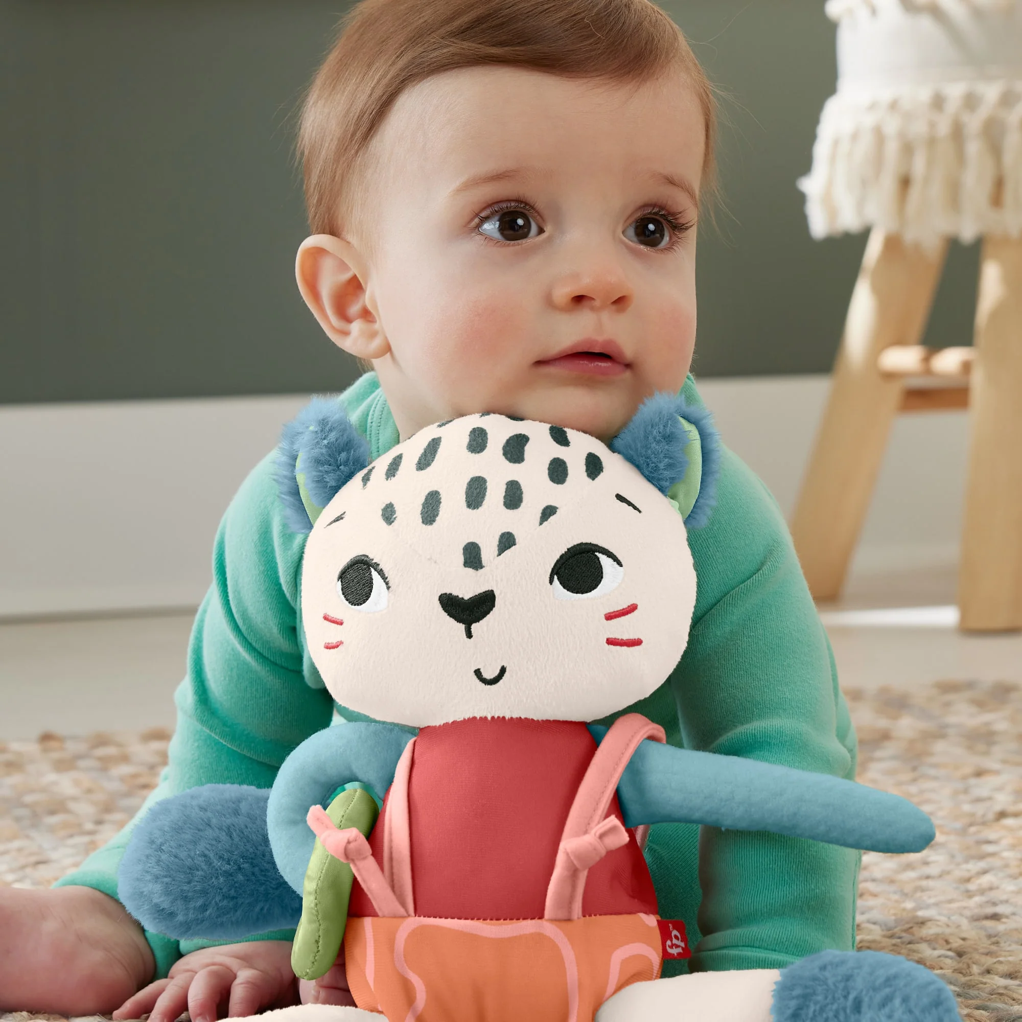 Fisher-Price Planet Friends Stipplezier Sneeuwluipaard Baby Zintuiglijk Speelgoed - Image 4