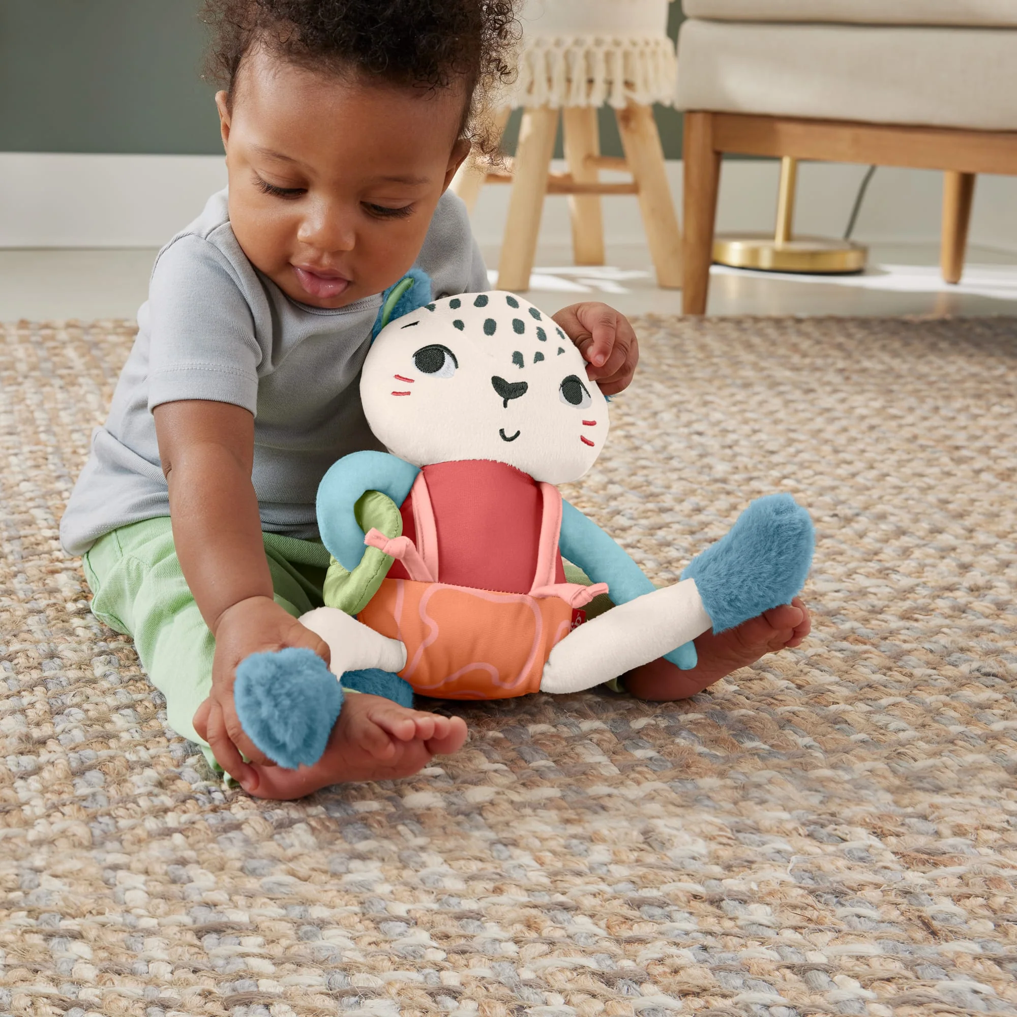 Fisher-Price Planet Friends Pantera przytulanka Sensoryczna zabawka dla dzieci - Image 2