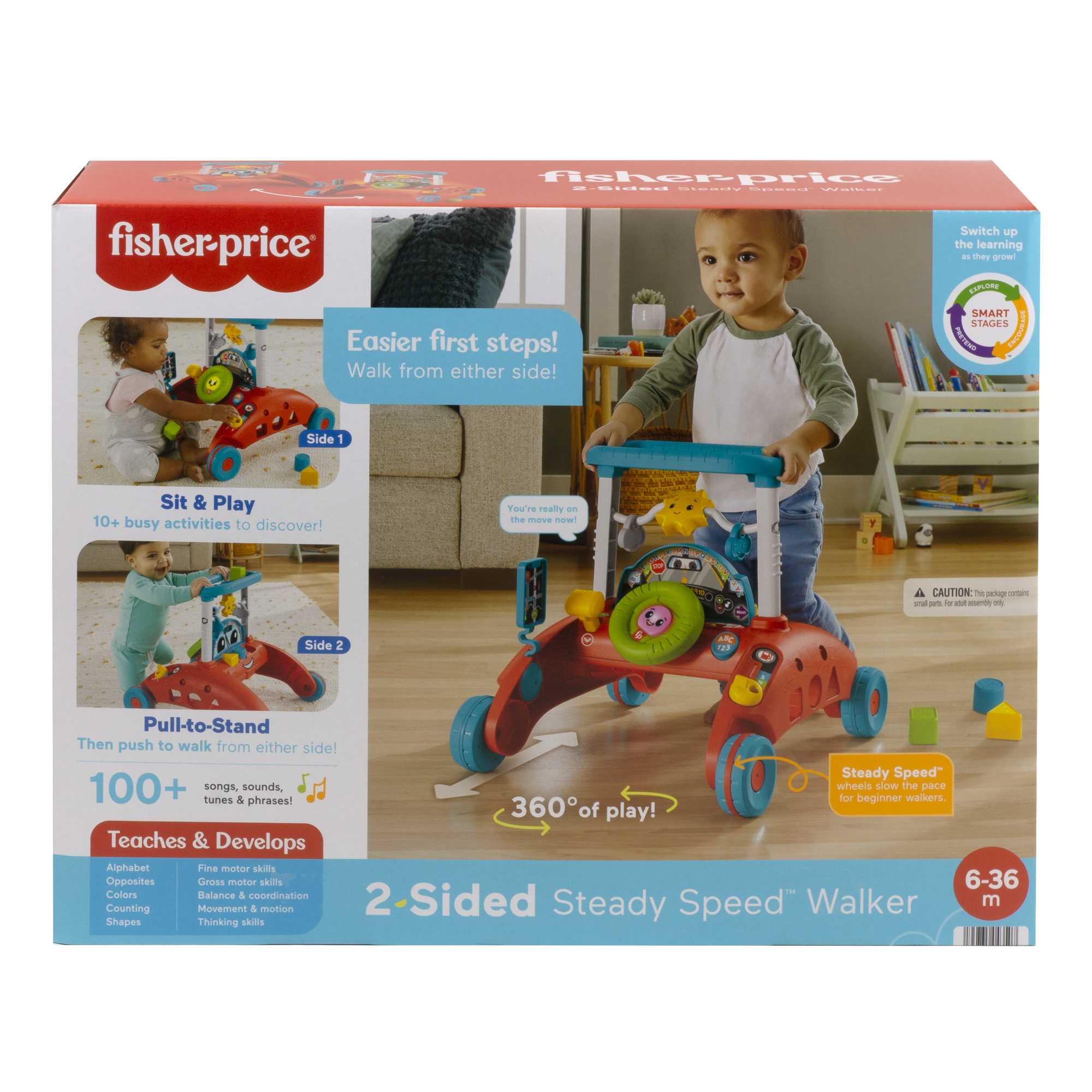Fisher-Price Stabiel Tempo 2-Zijdige Loopwagen - Image 6