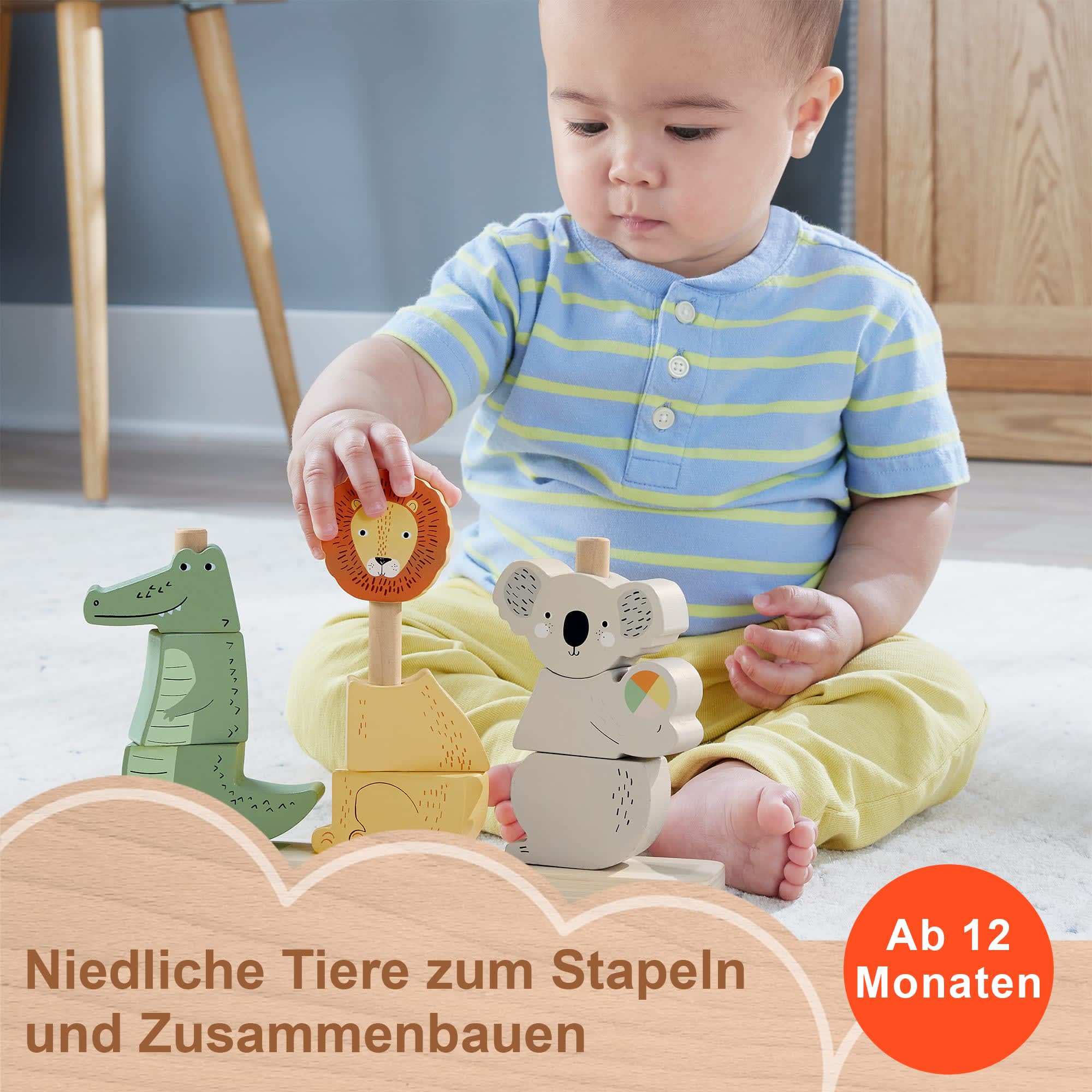 Fisher-Price Stapel-Tierwelt Aus Holz - Image 2