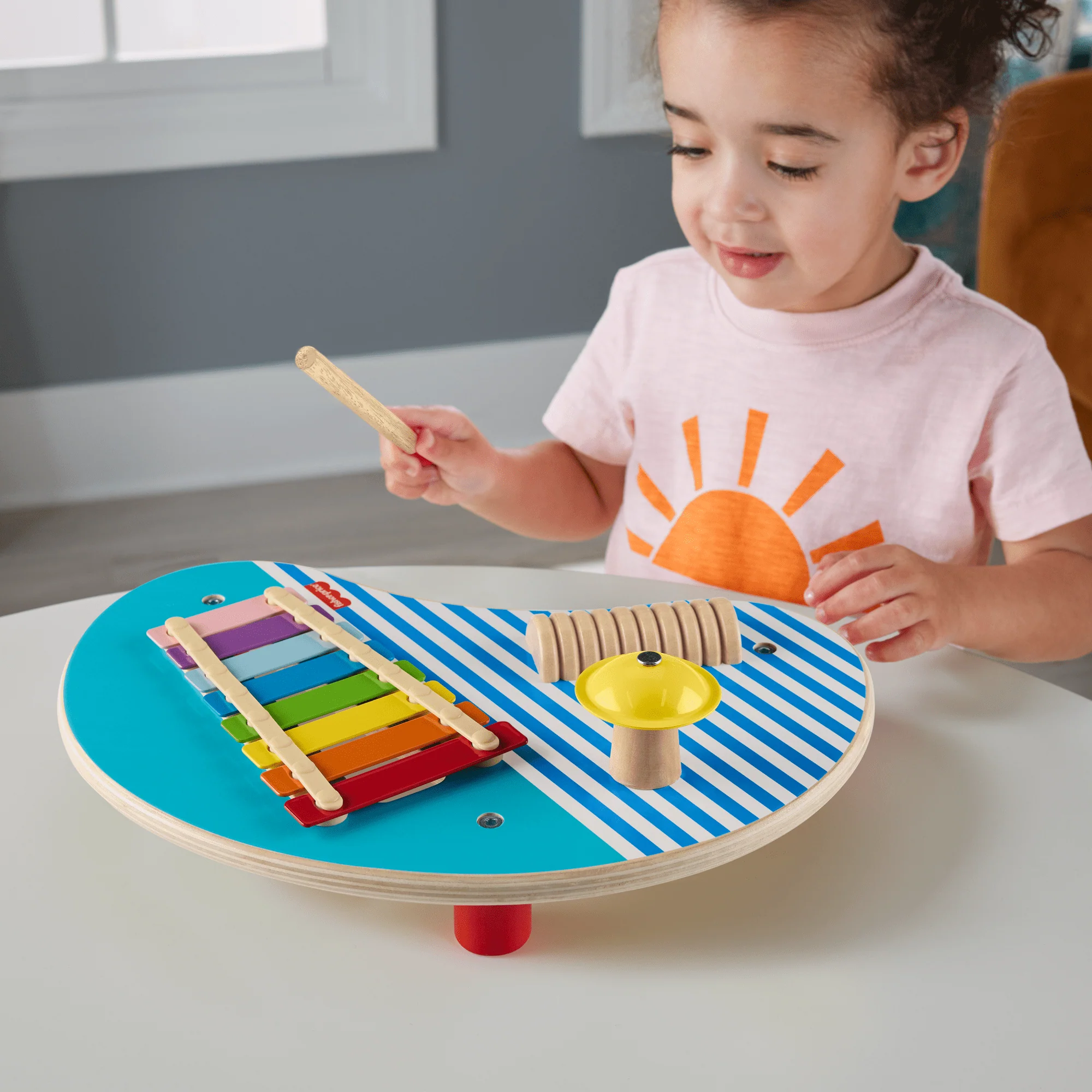 Fisher-Price-Table Musicale En Bois Avec Instruments De Percussion - Image 4