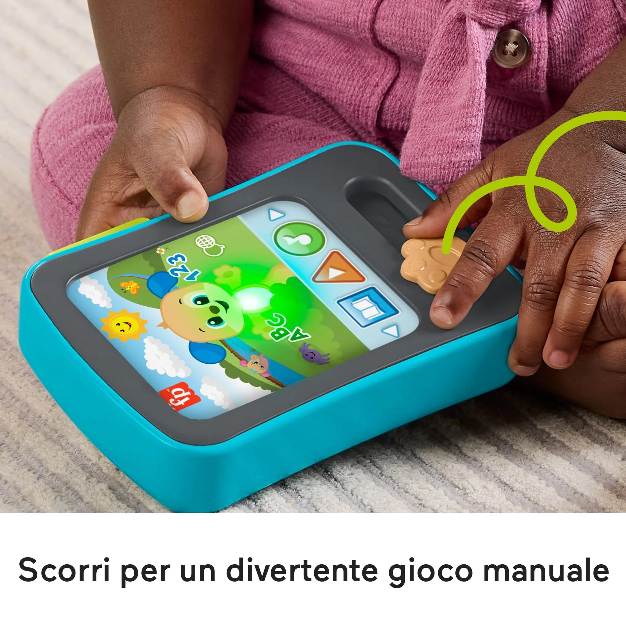 Tablet Delle Storie Di Cagnolino Fisher-Price Ridi E Impara Per Neonati, Giocattolo Elettronico Per L'Apprendimento, Con Musica E Luci, Versione Multilingue - Image 4
