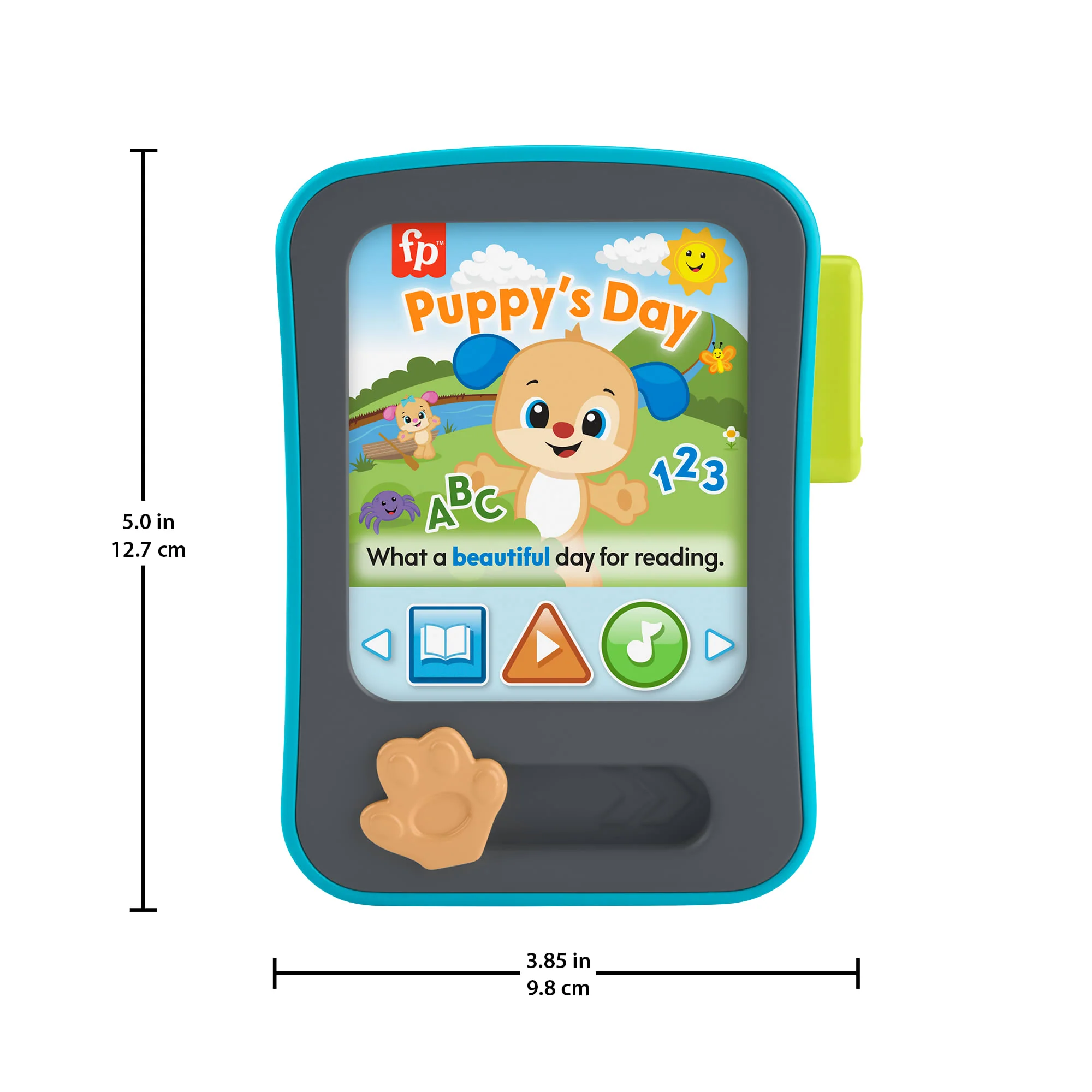 Tablet Delle Storie Di Cagnolino Fisher-Price Ridi E Impara Per Neonati, Giocattolo Elettronico Per L'Apprendimento, Con Musica E Luci, Versione Multilingue - Image 5