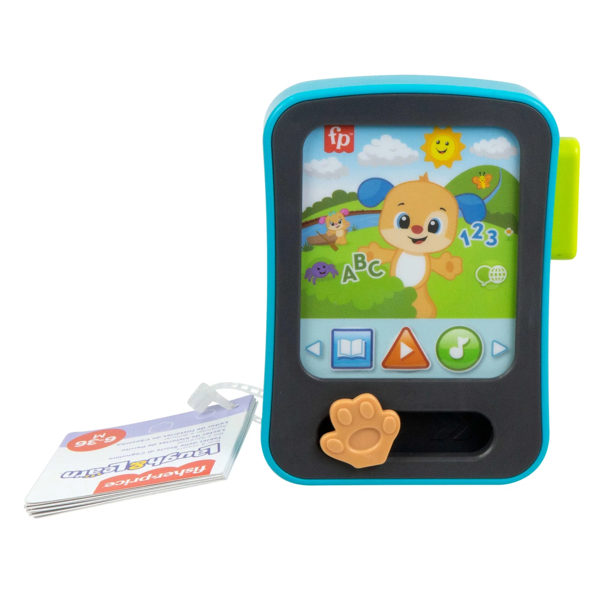 Tablet Delle Storie Di Cagnolino Fisher-Price Ridi E Impara Per Neonati, Giocattolo Elettronico Per L'Apprendimento, Con Musica E Luci, Versione Multilingue - Image 6