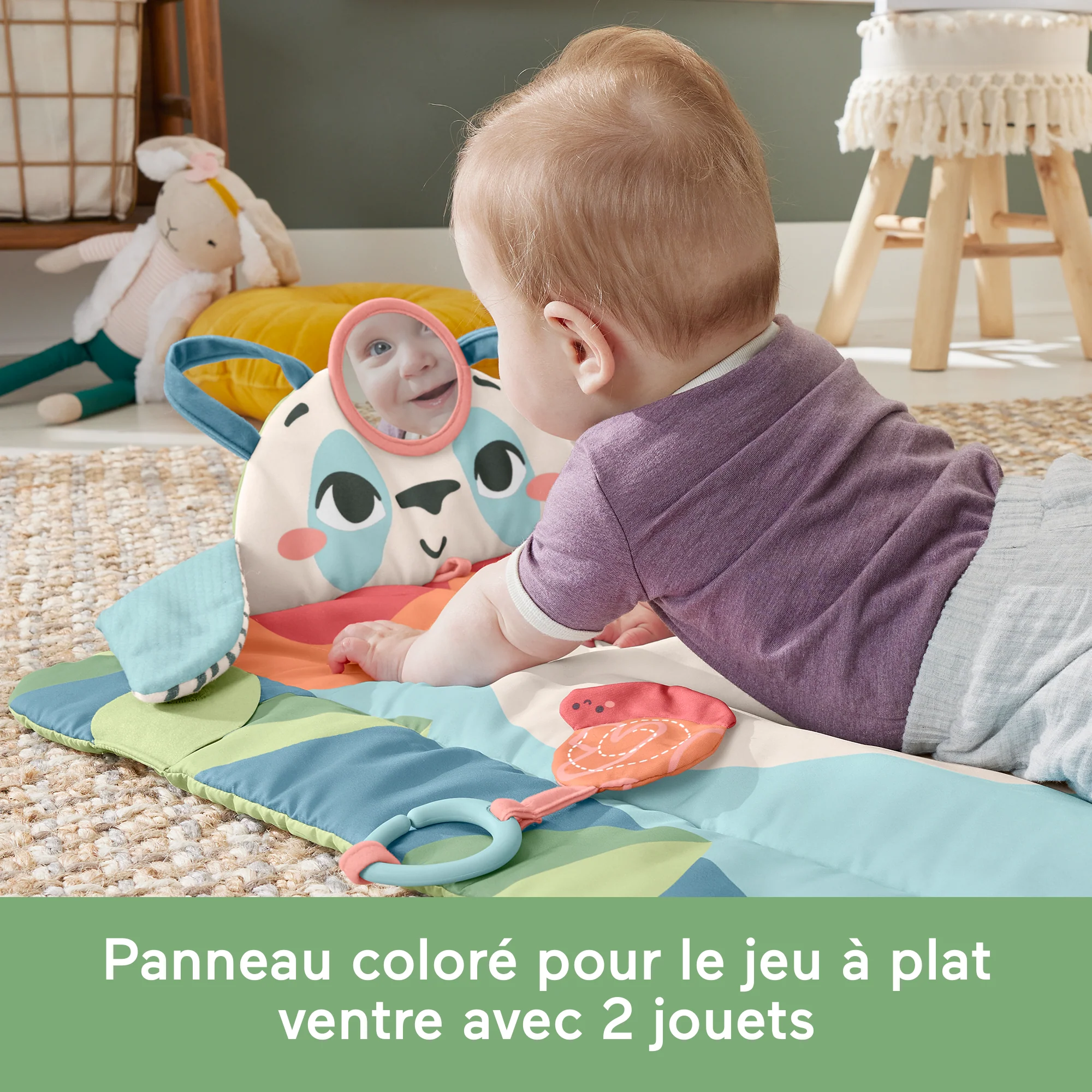 Fisher-Price - Tapis Panda À Rouler - Tapis D'Eveil 3 En 1 - 0 Mois Et + - Image 4