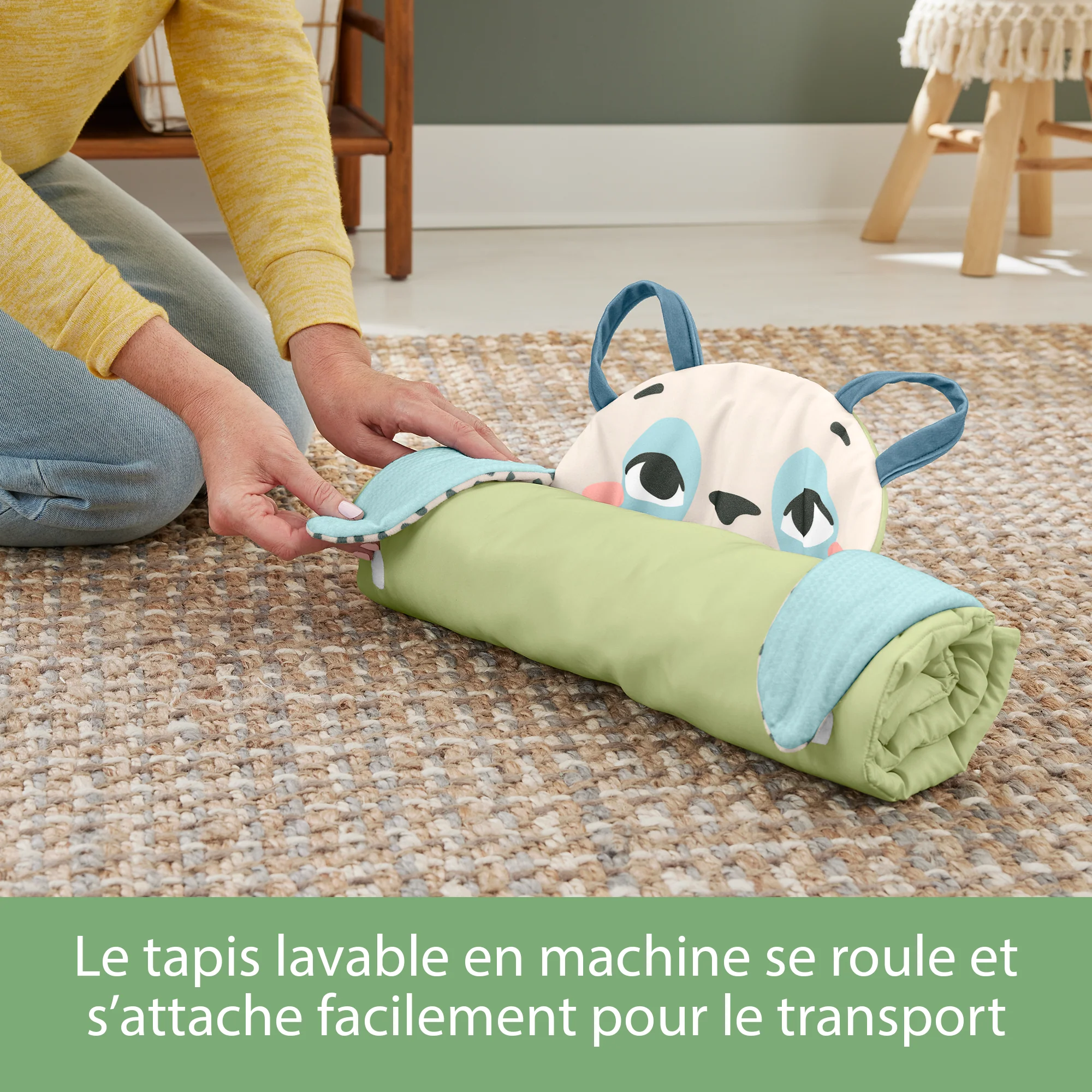 Fisher-Price - Tapis Panda À Rouler - Tapis D'Eveil 3 En 1 - 0 Mois Et + - Image 5