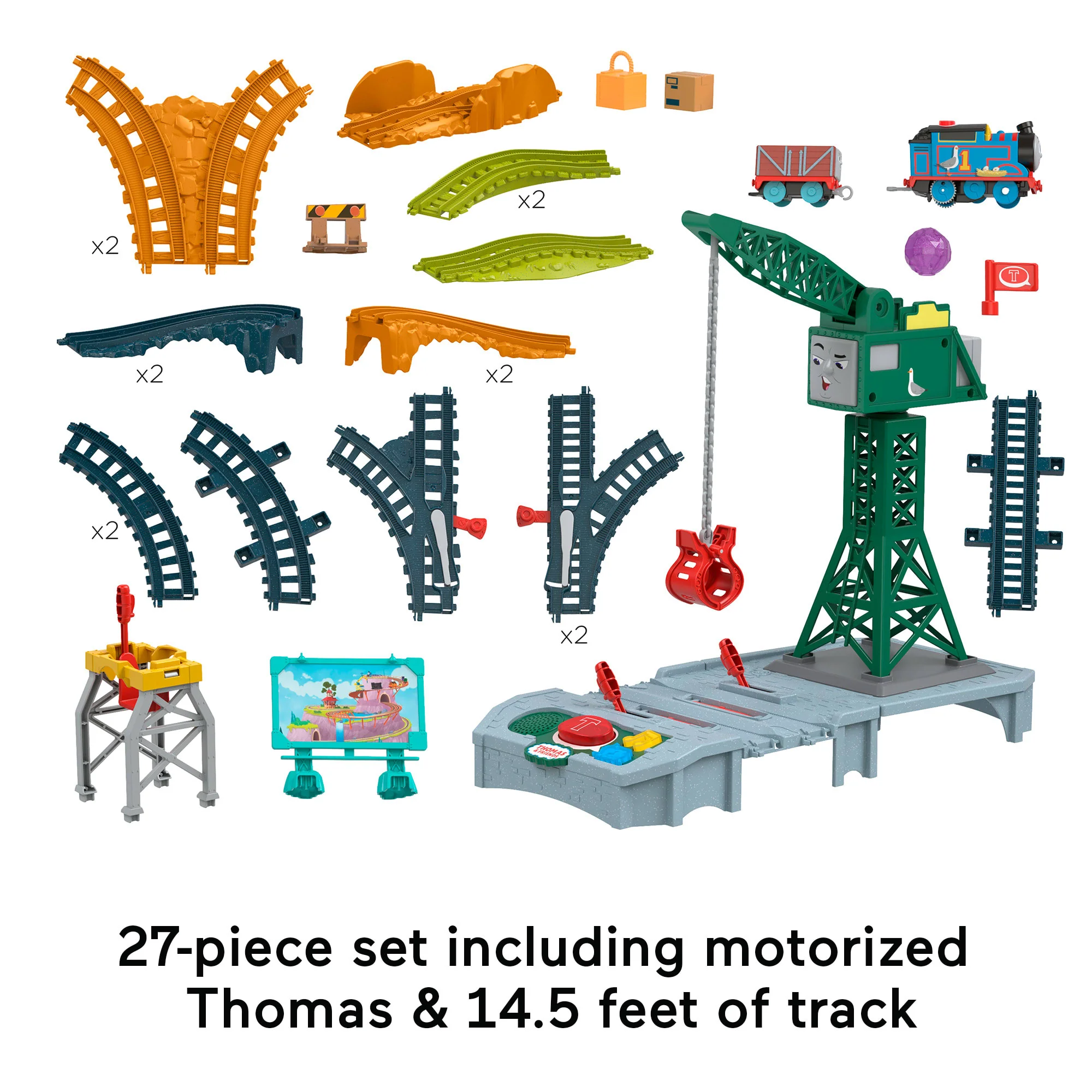 Fisher-Price Thomas & Friends Talking Cranky Delivery Train Set - Image 5