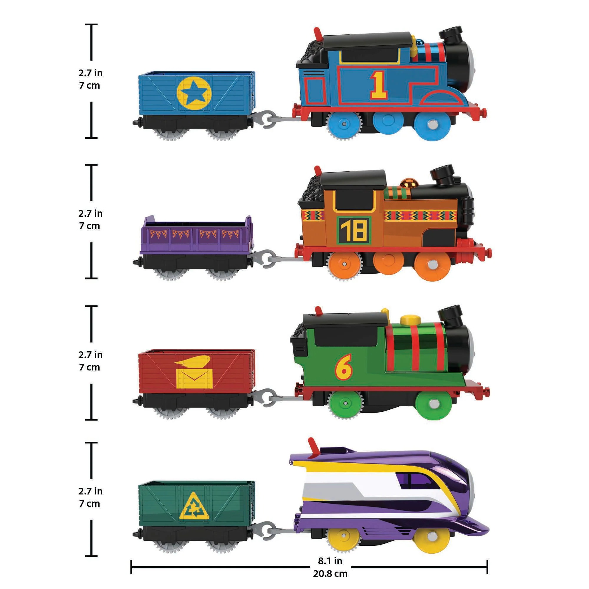 Fisher-Price Thomas & Friends Thomas, Nia, Percy, & Kana - Image 2