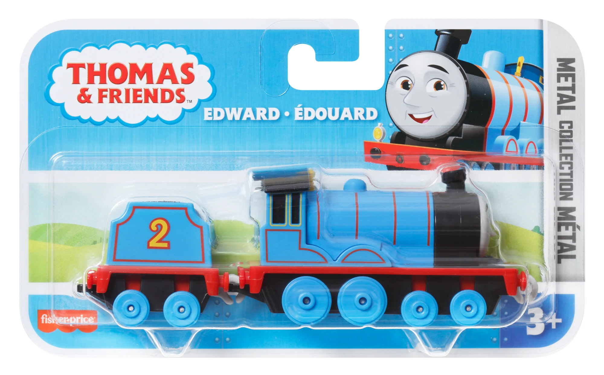 Thomas & Friends Edward Diecast Metal Push-Along Toy Train Engine With Tender For Preschool Kids - Image 6