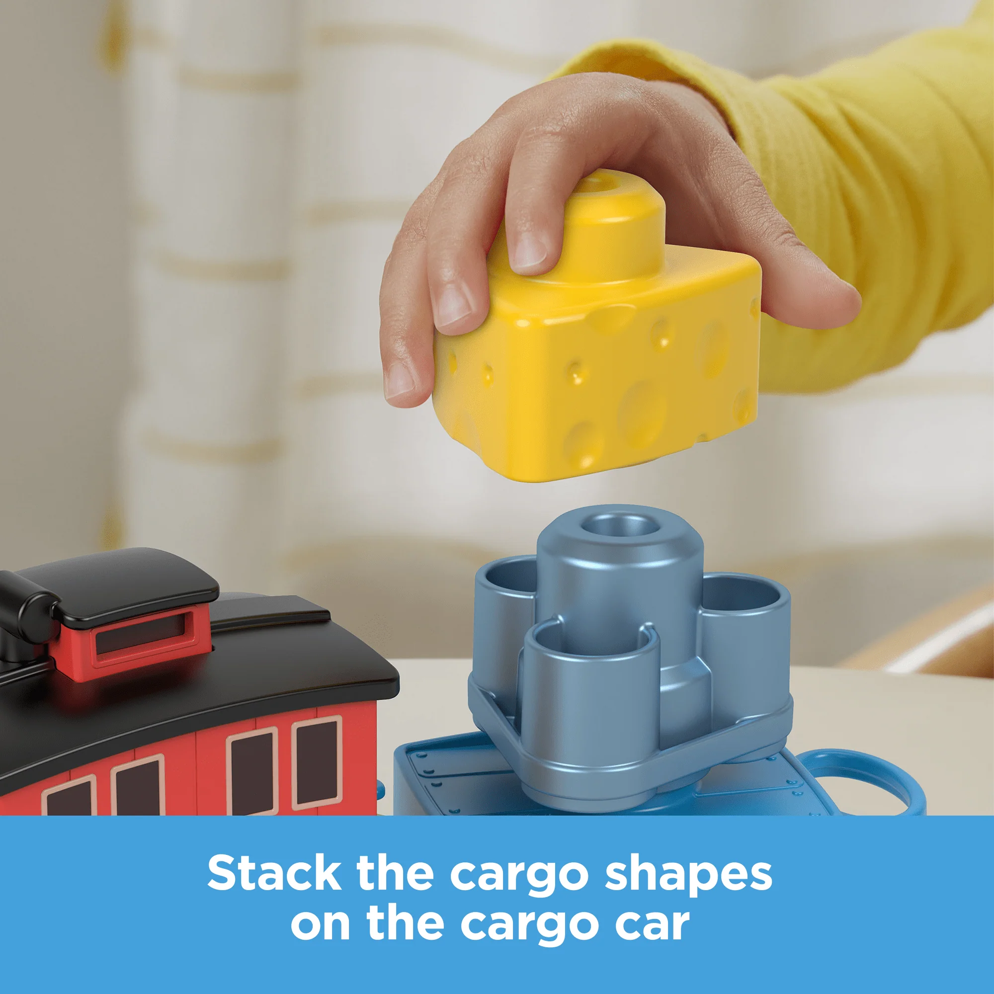 Thomas & Friends My First Brake Car Bruno Push-Along Vehicle With Stacking Cargo For Toddlers - Image 3