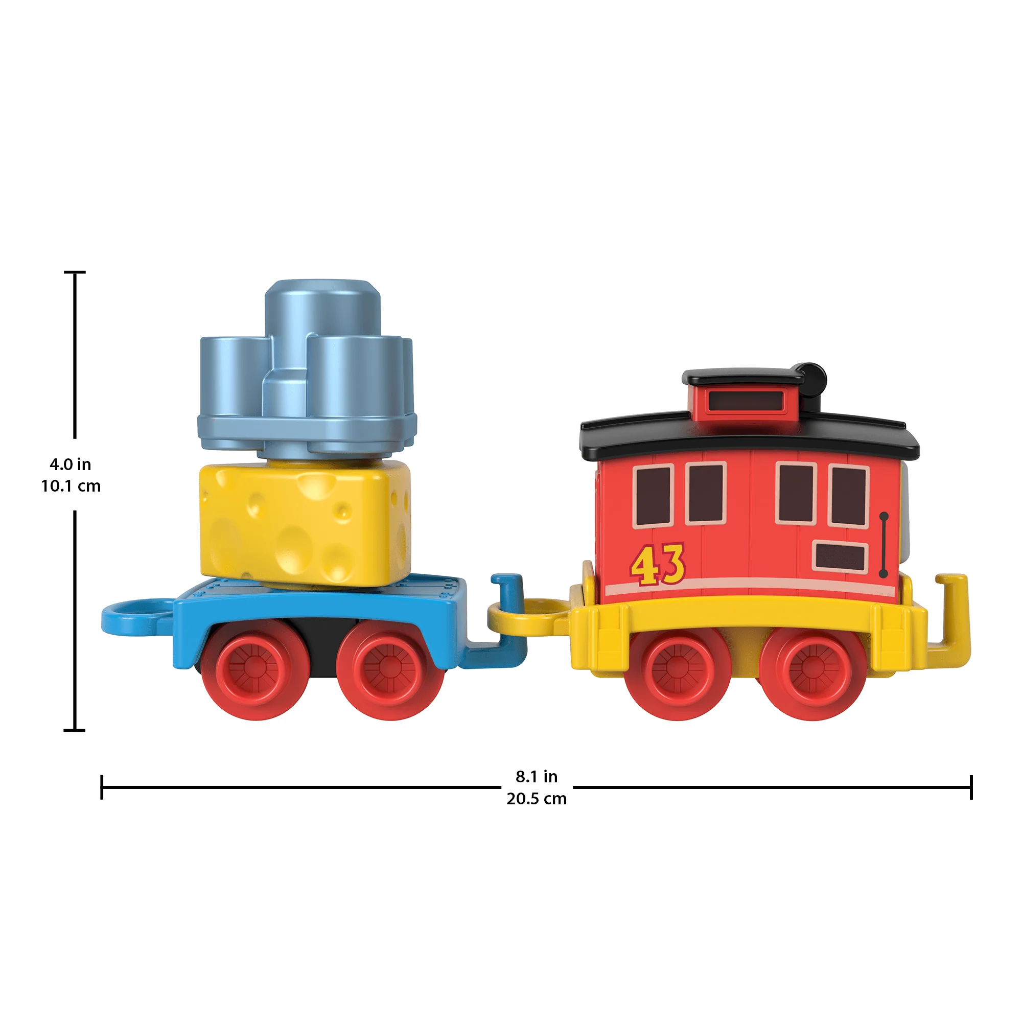 Thomas & Friends My First Brake Car Bruno Push-Along Vehicle With Stacking Cargo For Toddlers - Image 6
