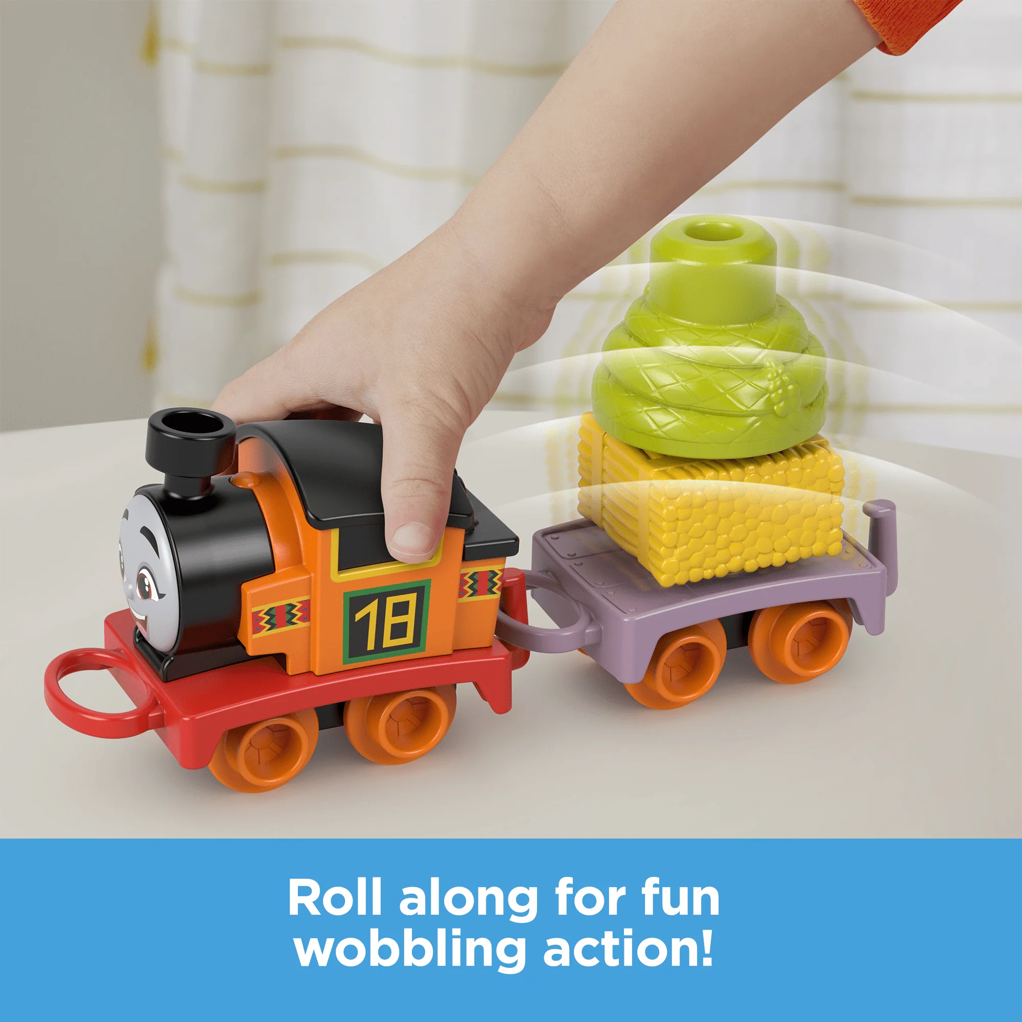 Thomas & Friends My First Nia Push-Along Toy Train With Stacking Cargo For Toddlers - Image 4