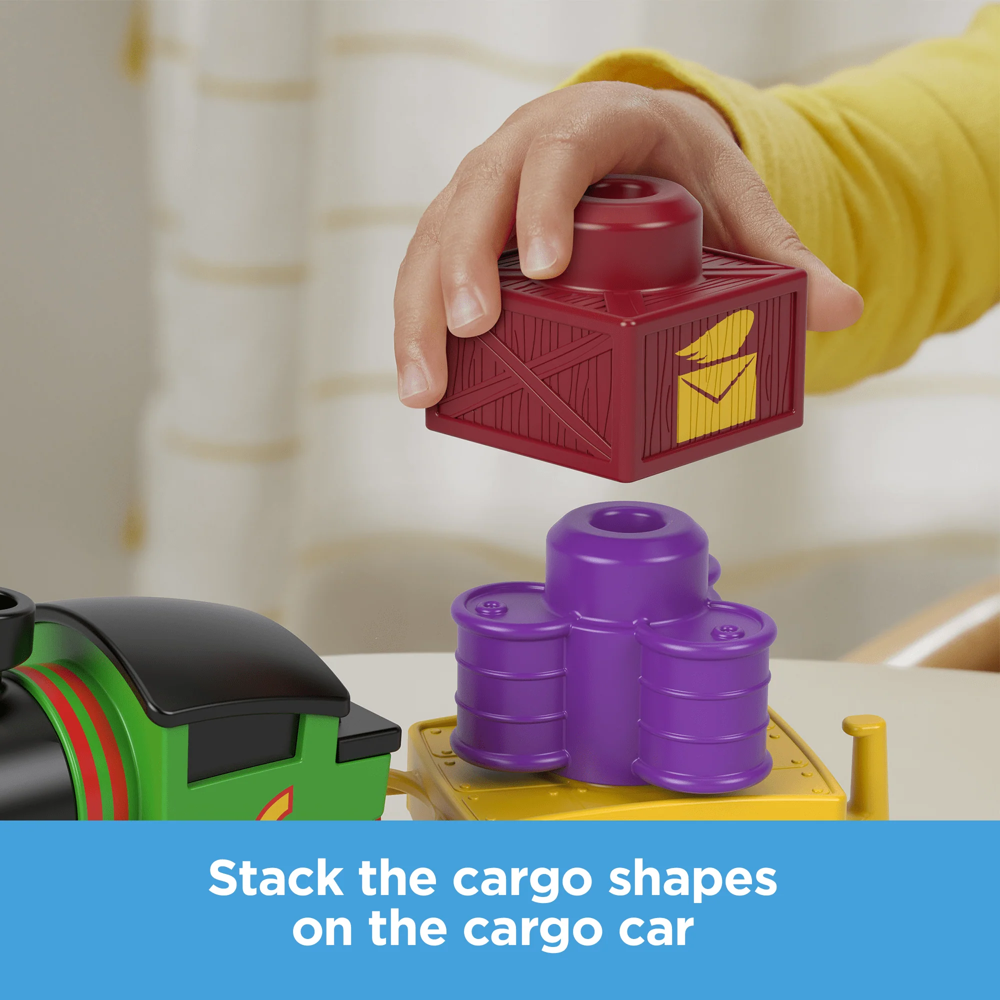 Thomas & Friends My First Percy Push-Along Toy Train With Stacking Cargo For Toddlers - Image 3